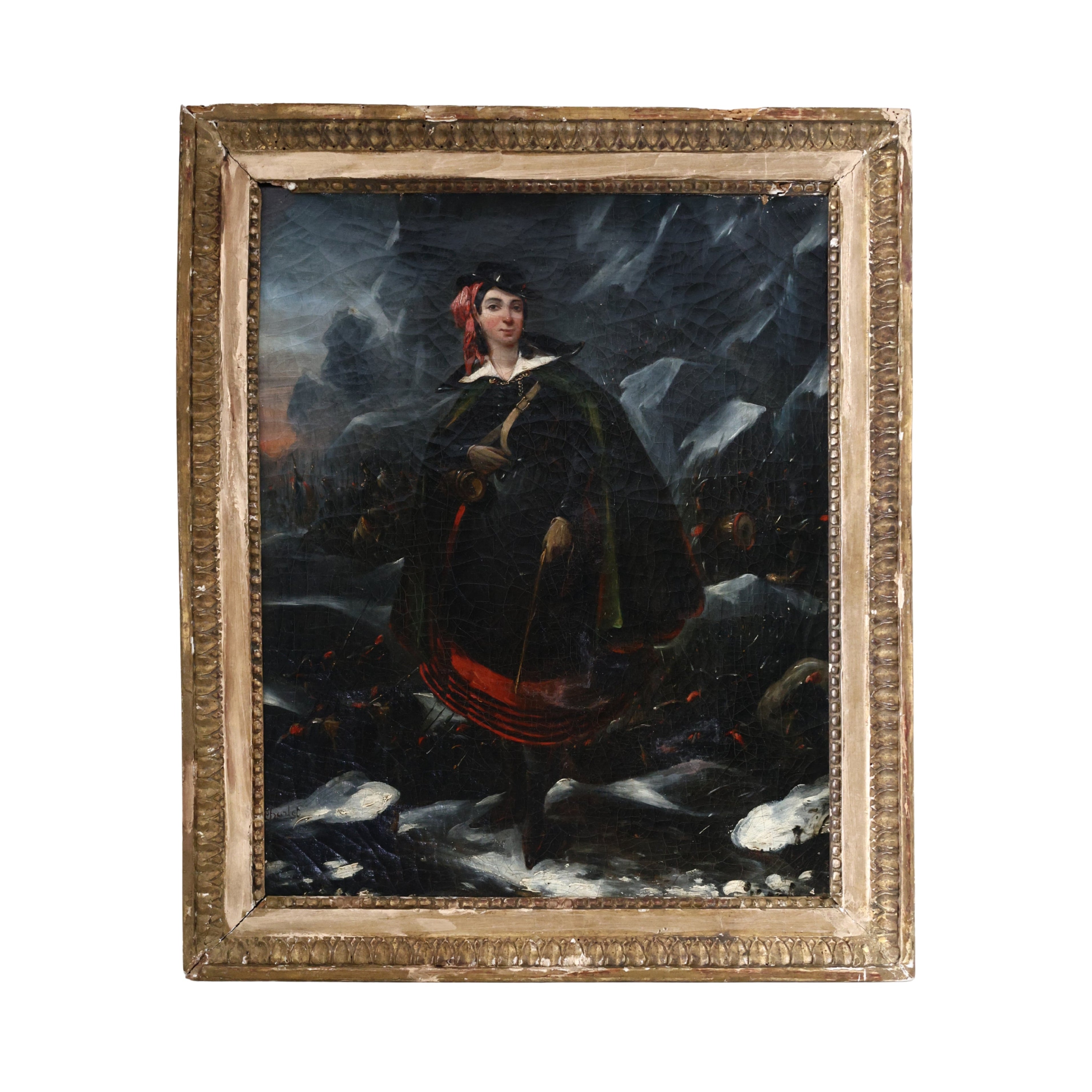 19th c. Oil Portrait of a Scottish Woman