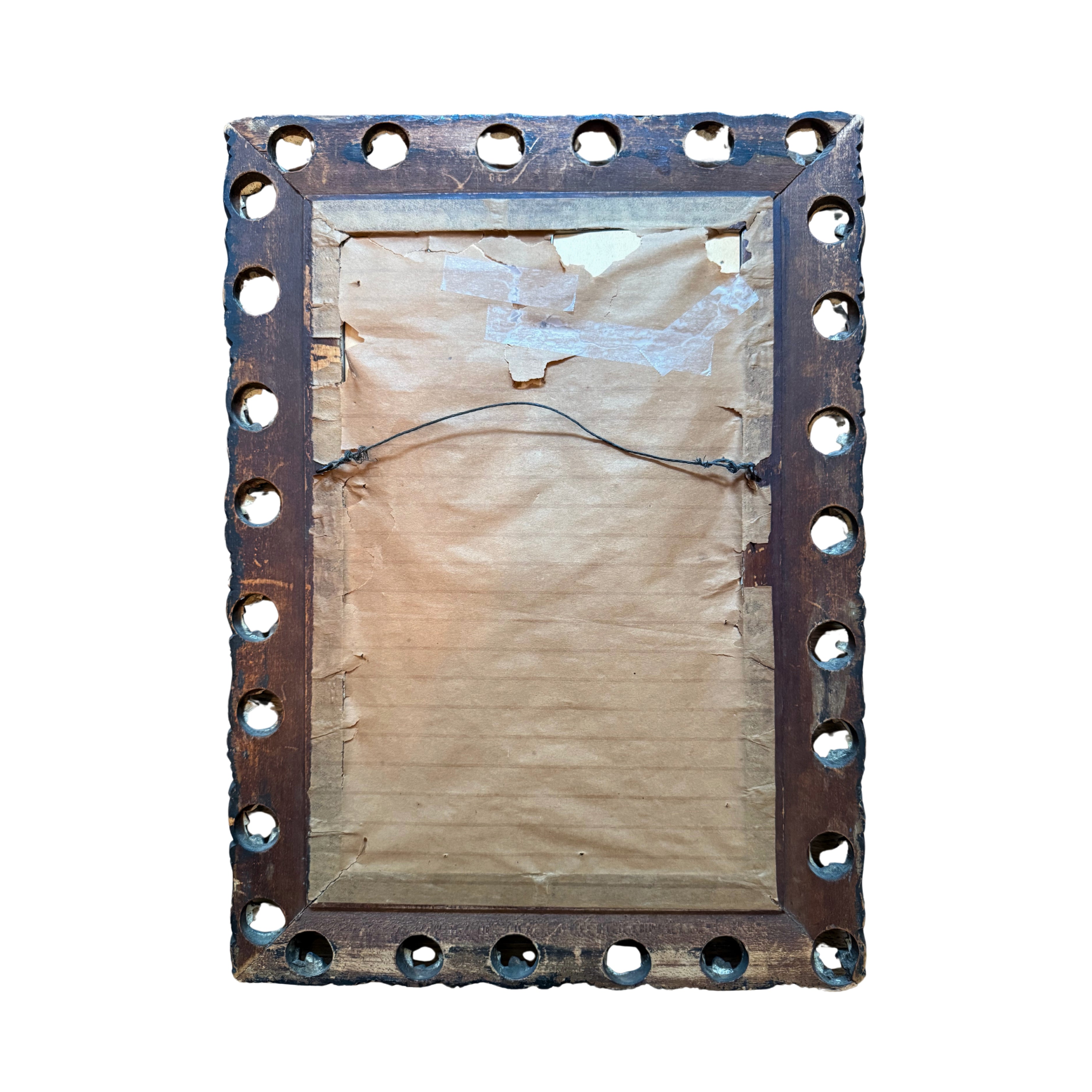 Scrollwork Carved Wooden Mirror