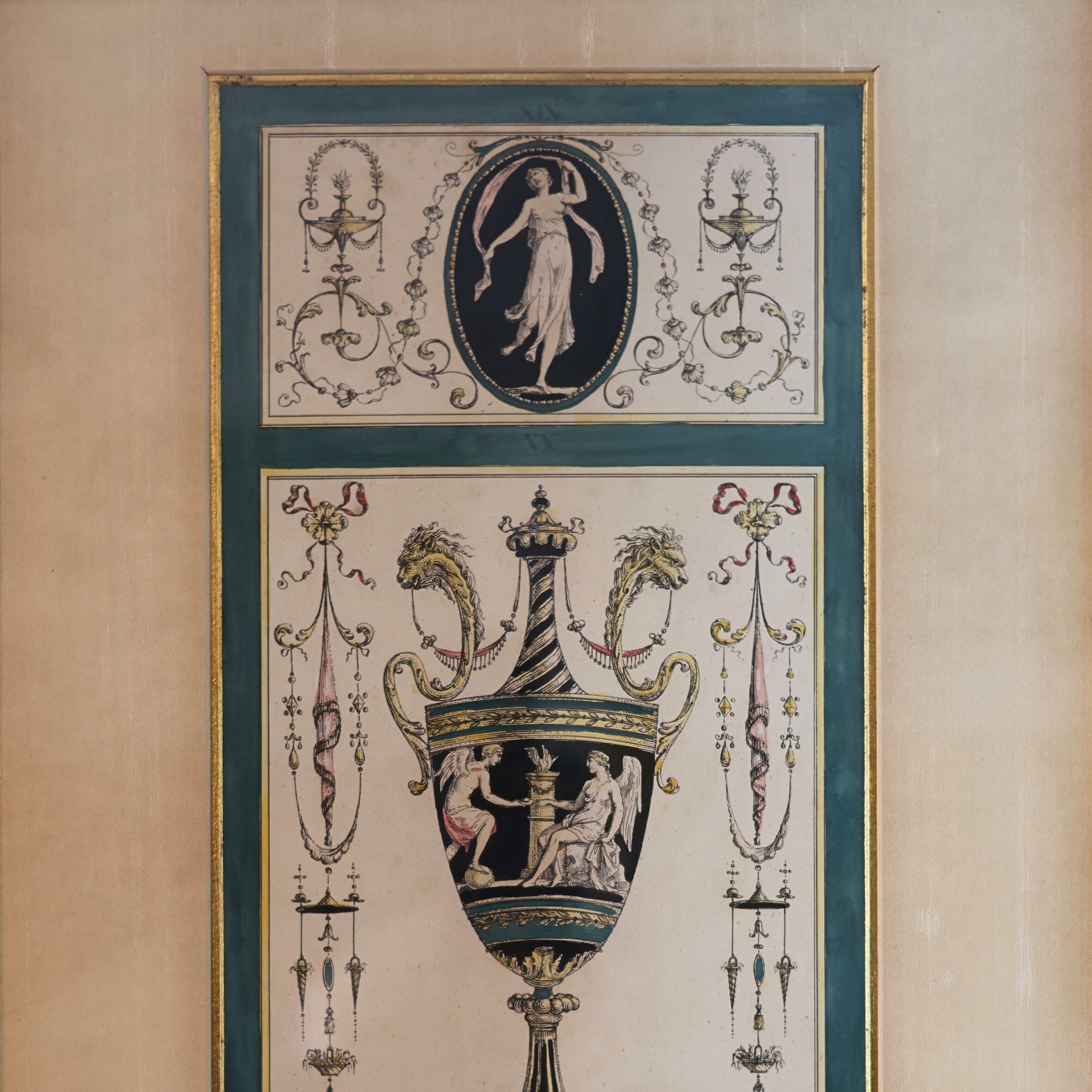 Pergolesi Neoclassical Urn Ornament Engraving