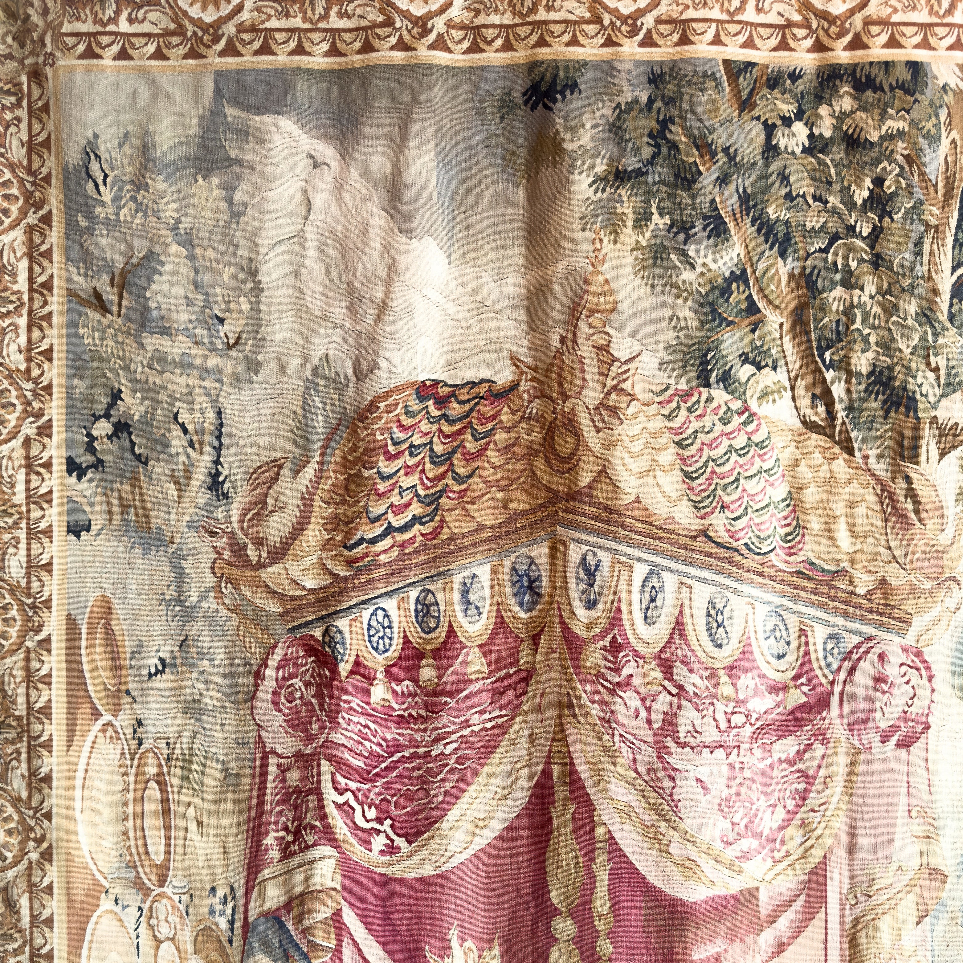 French Aubusson style Tapestry, "La Collation"