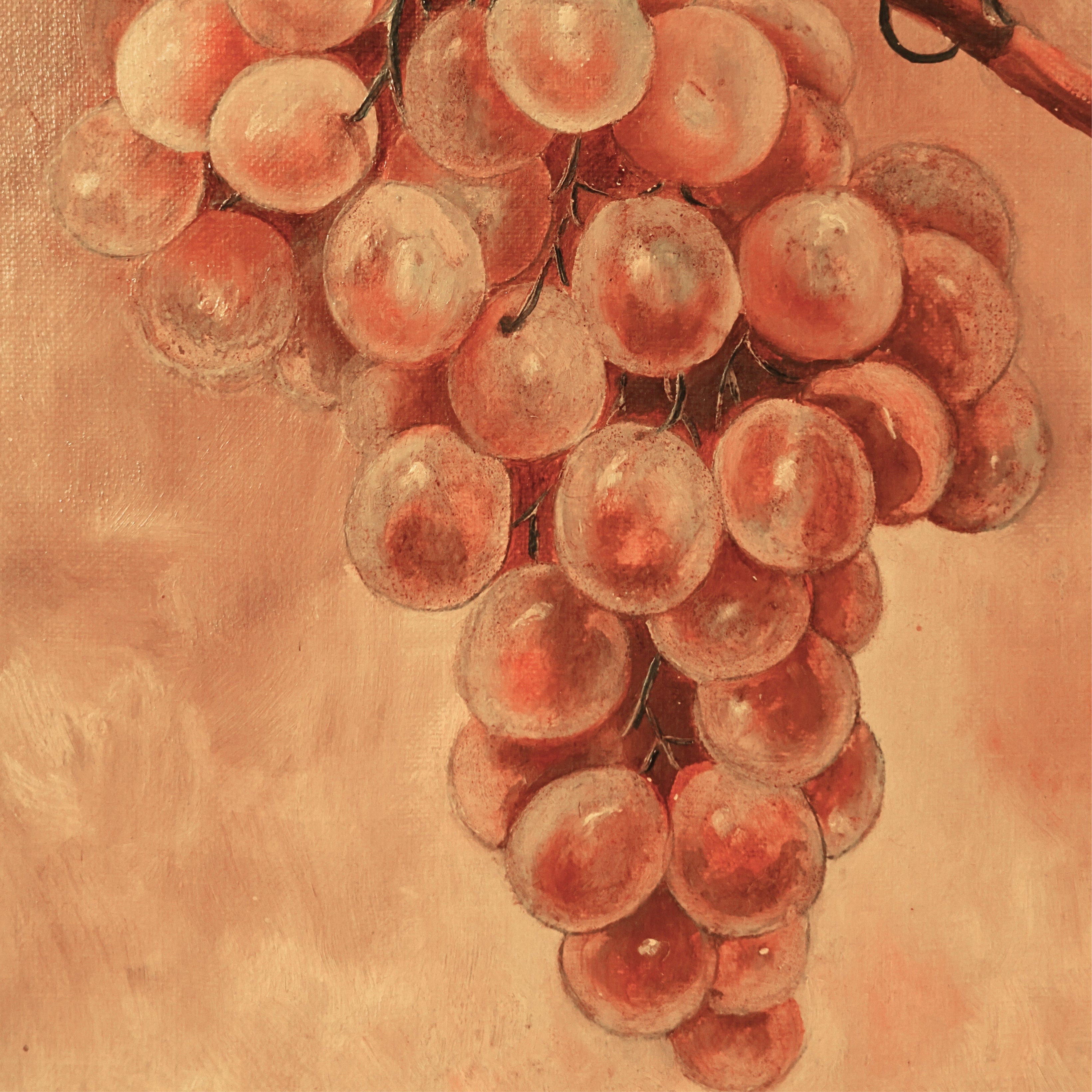 Grape Cluster Oil Painting
