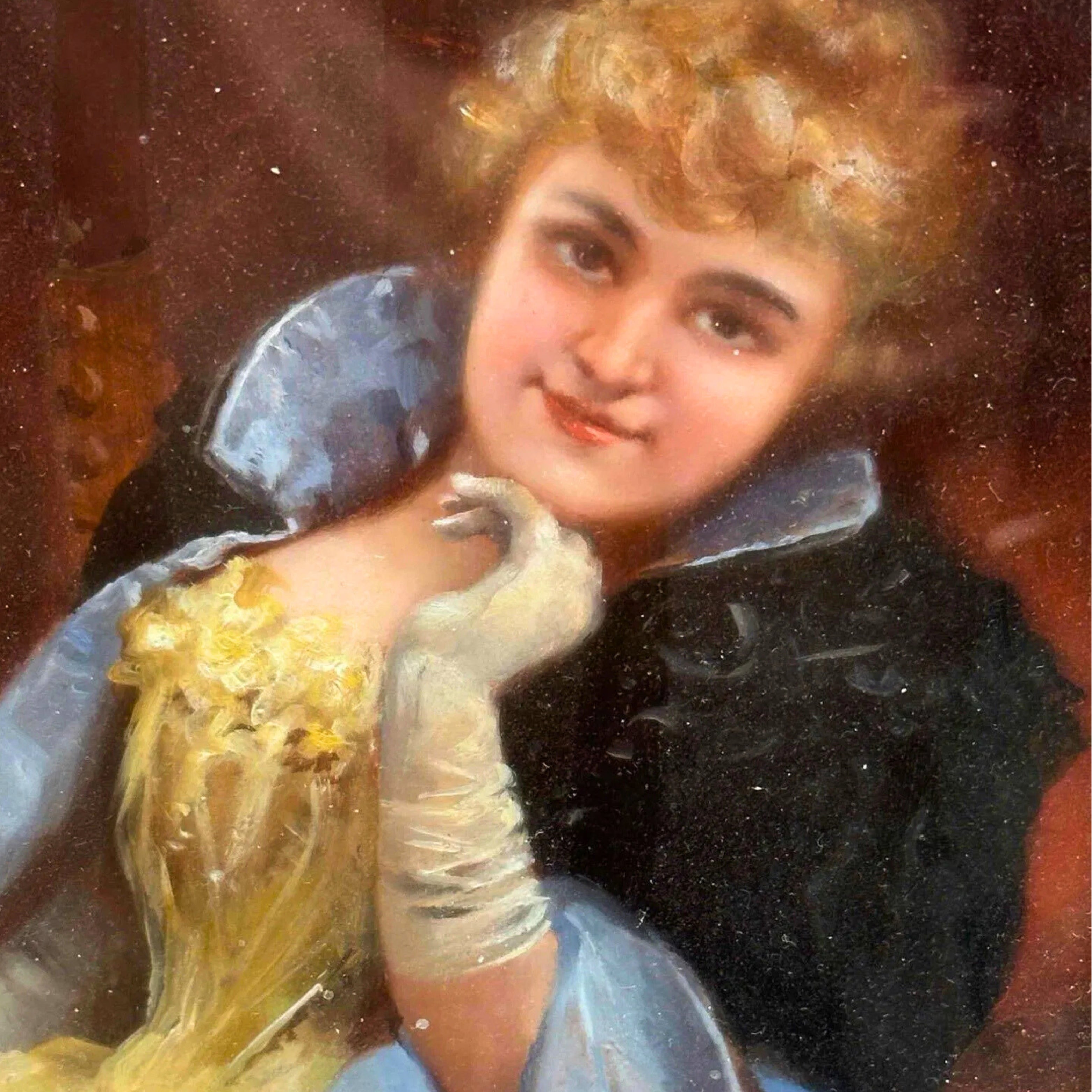 Victorian Female Portrait Painting