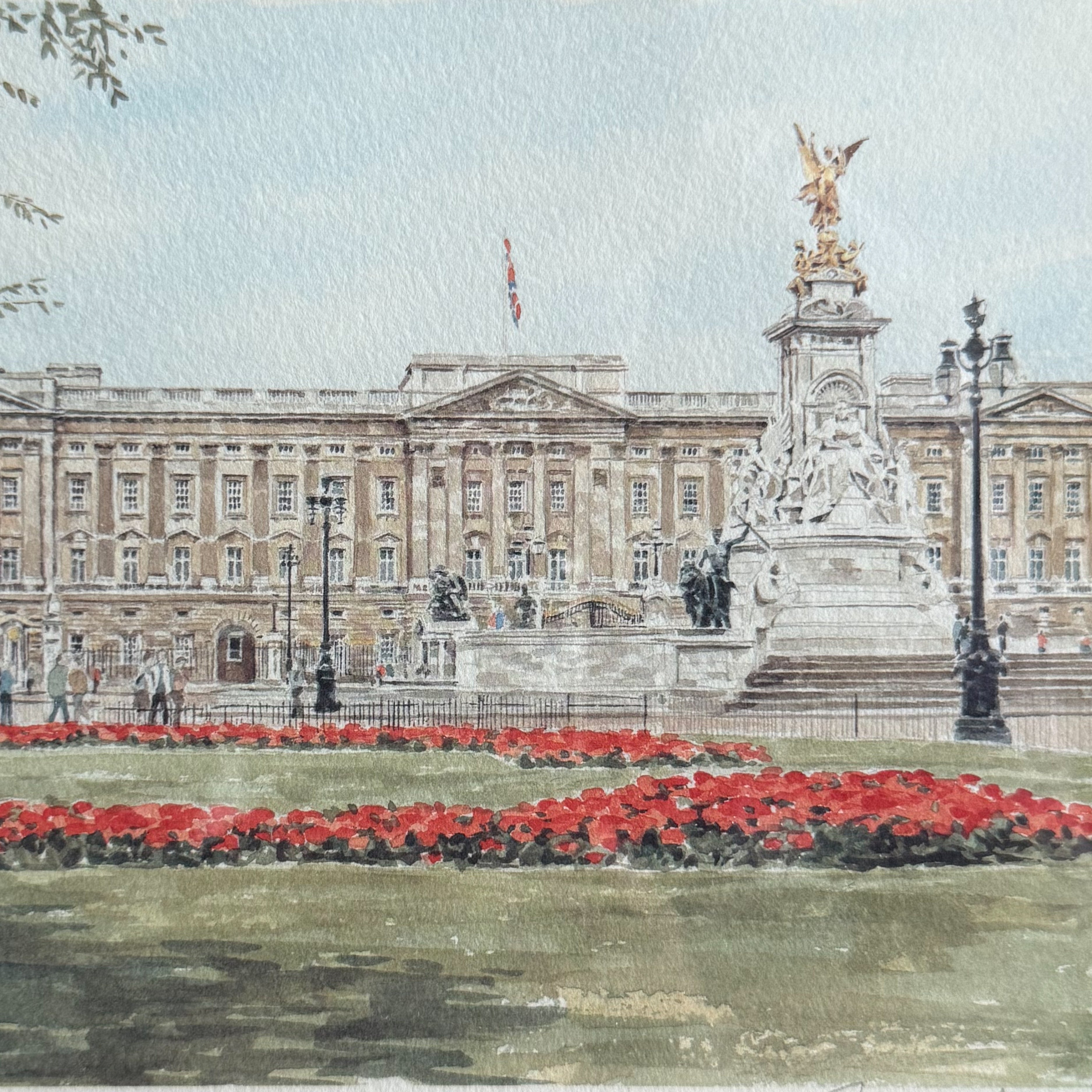 Buckingham Palace Lithograph
