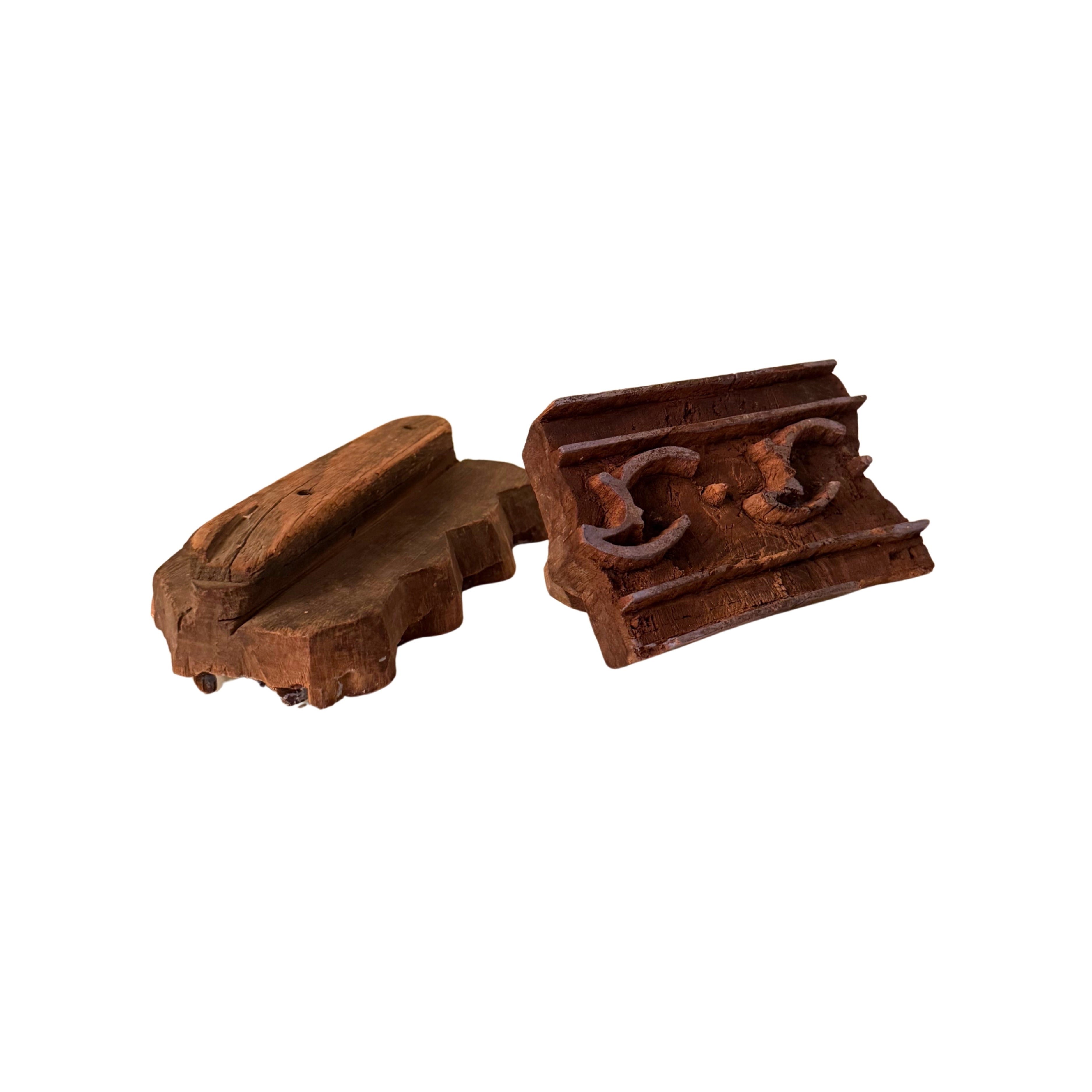 Primitive Wooden Textile Printing Blocks