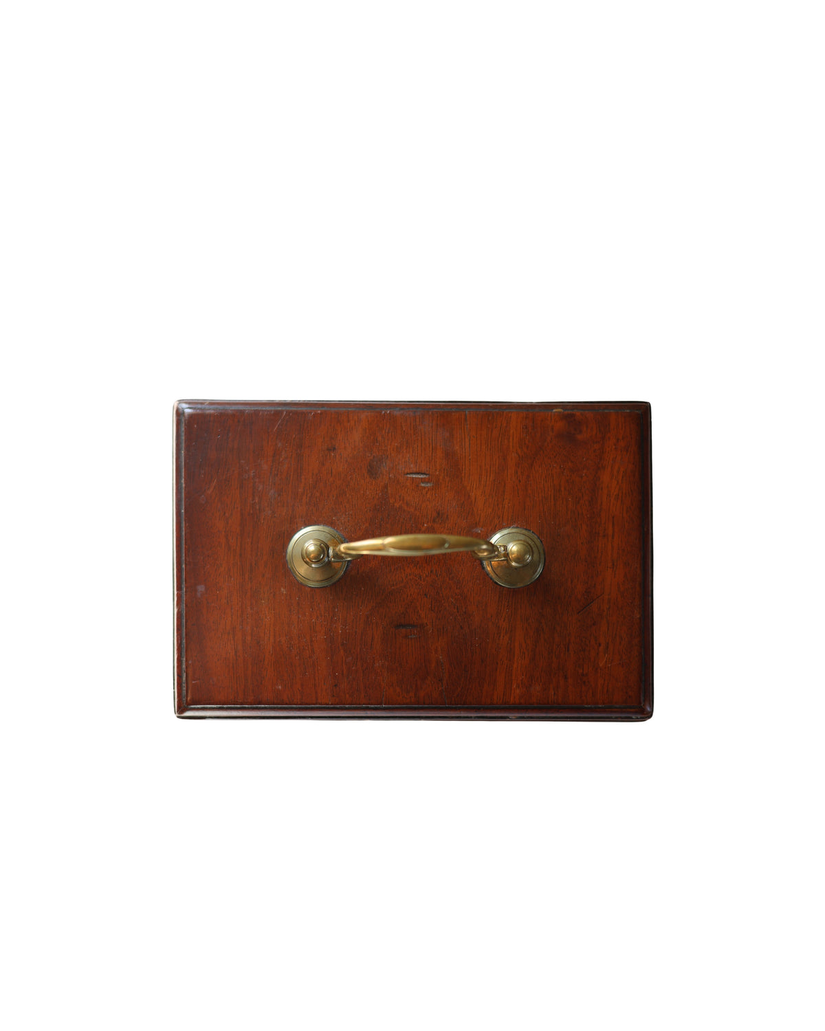 George III Mahogany Tea Caddy-6