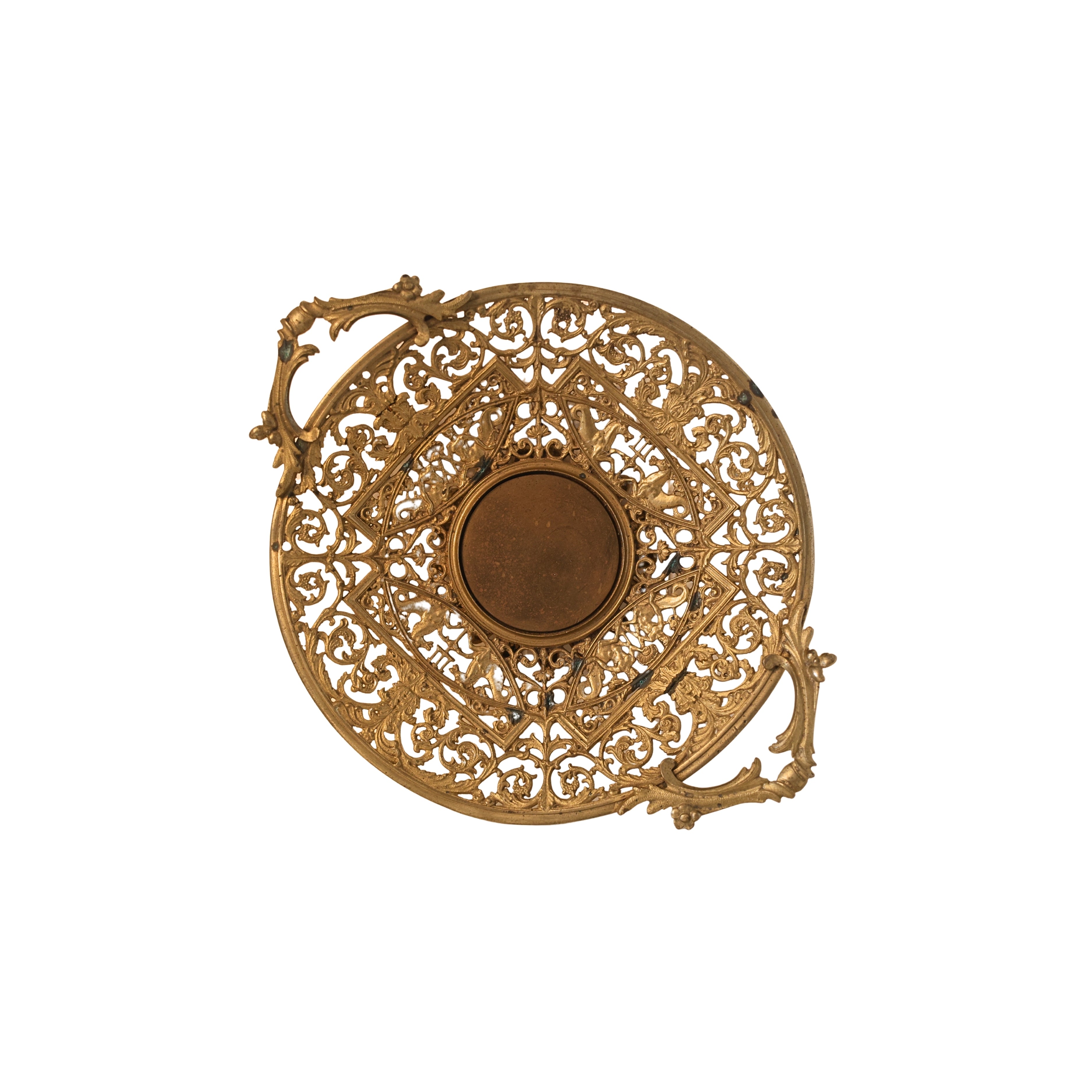 Pierced Bronze Serving Dish