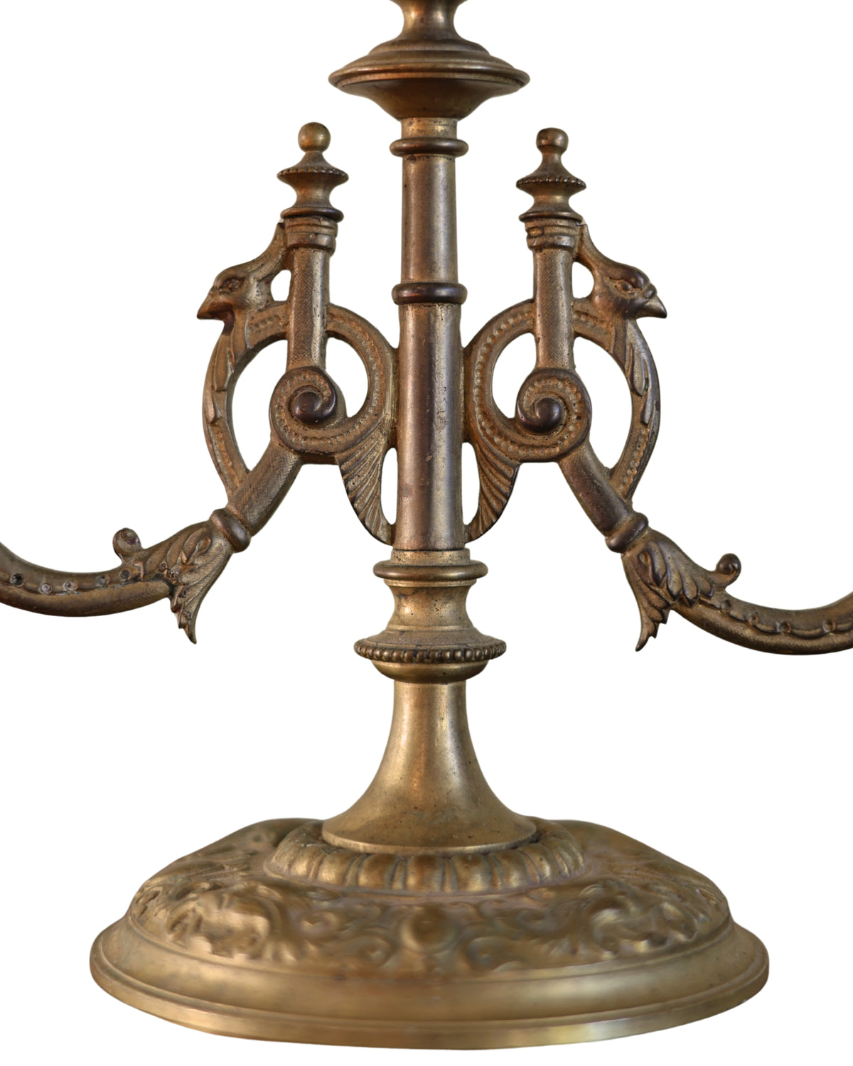 Two-Light Shaded Candelabrum-2