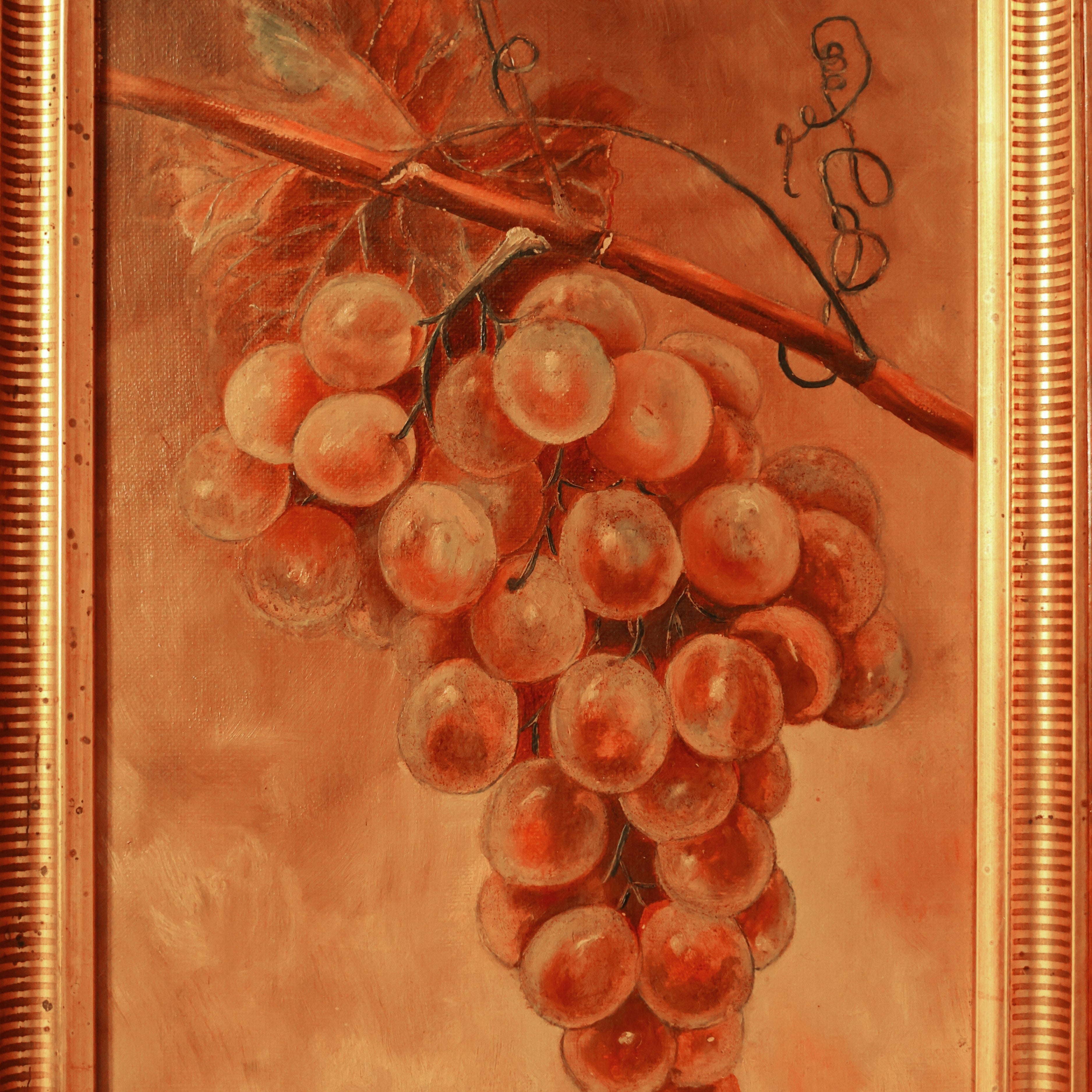 Grape Cluster Oil Painting