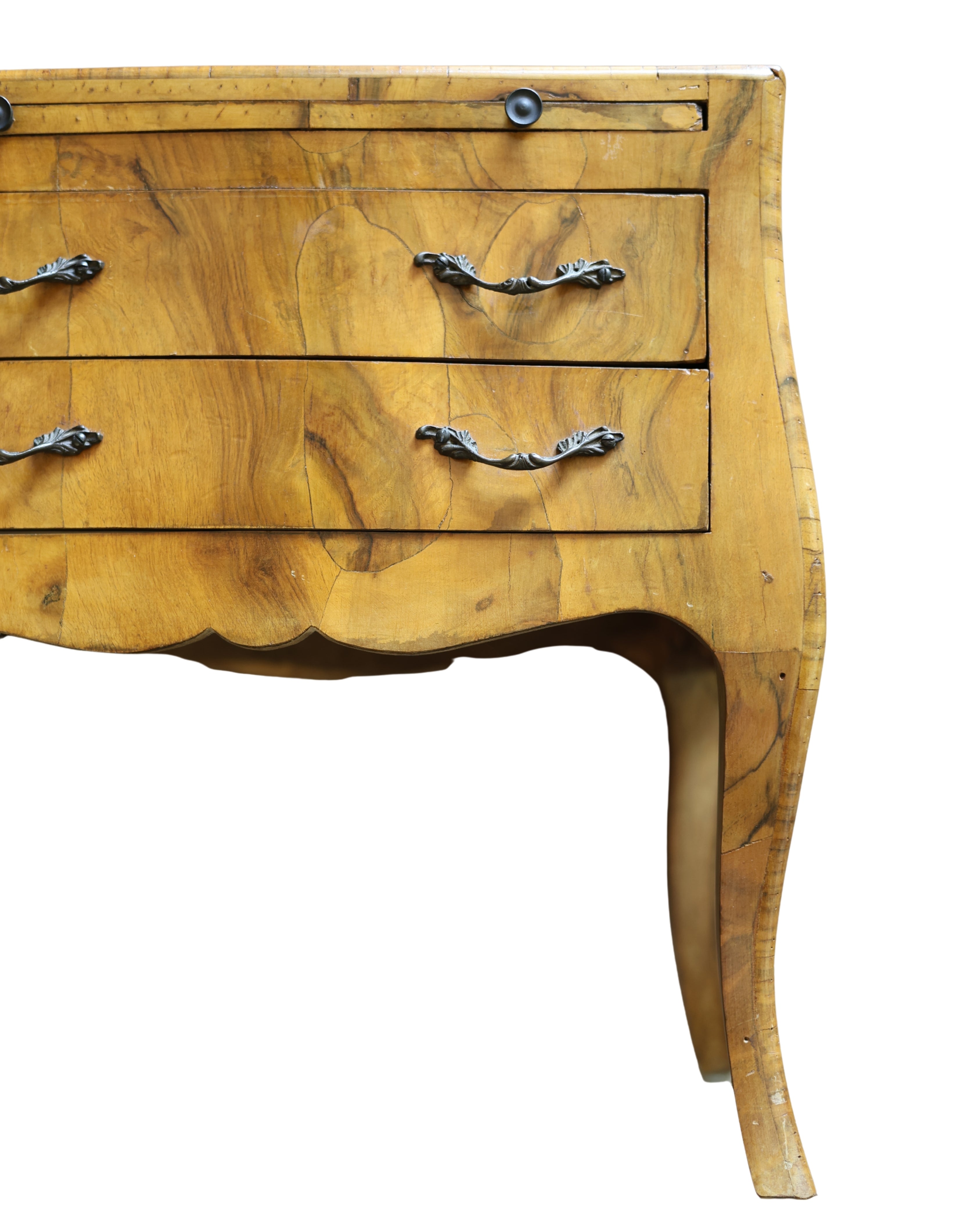 Miniature Bombé Chest with Writing Slide-8