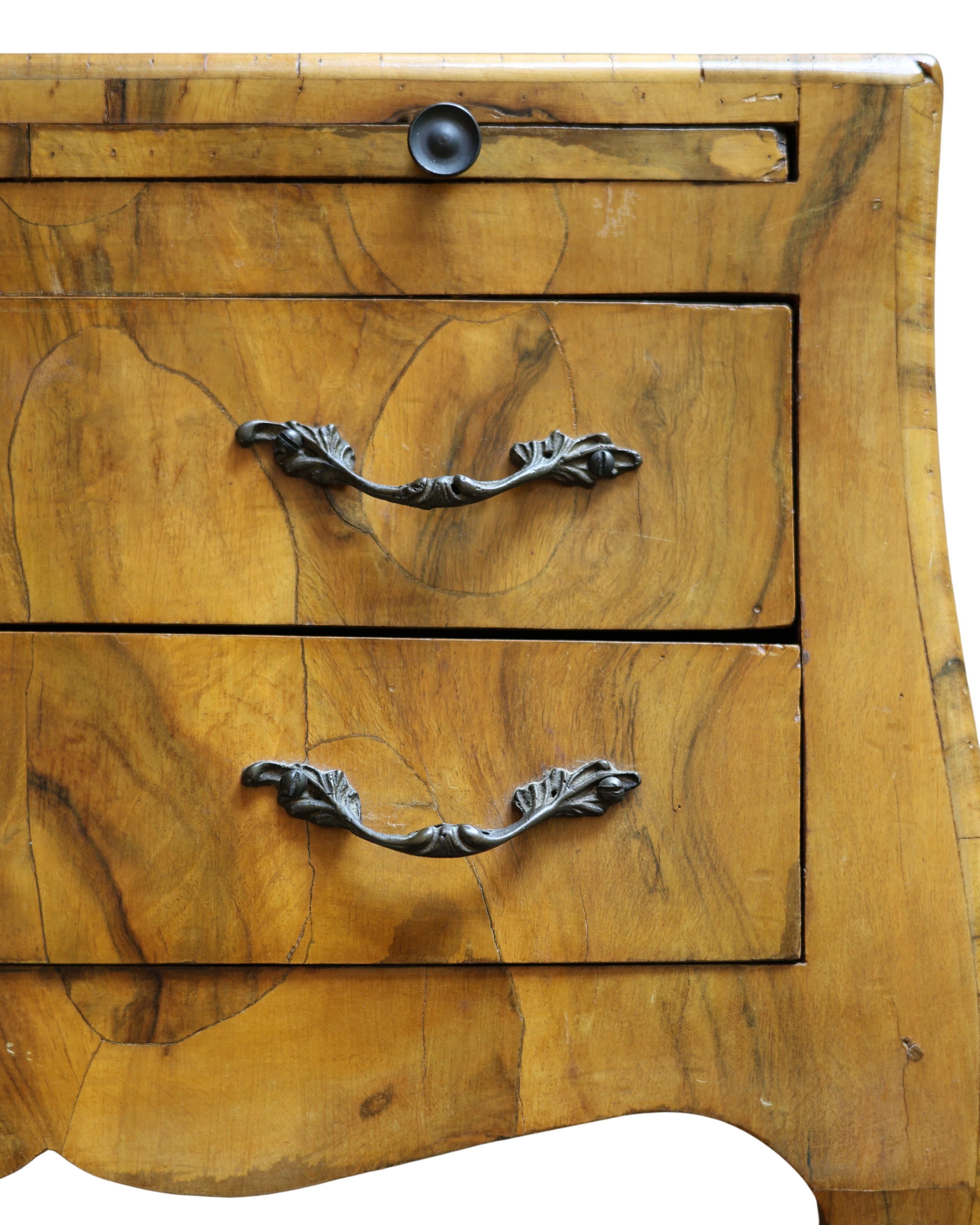 Miniature Bombé Chest with Writing Slide-5
