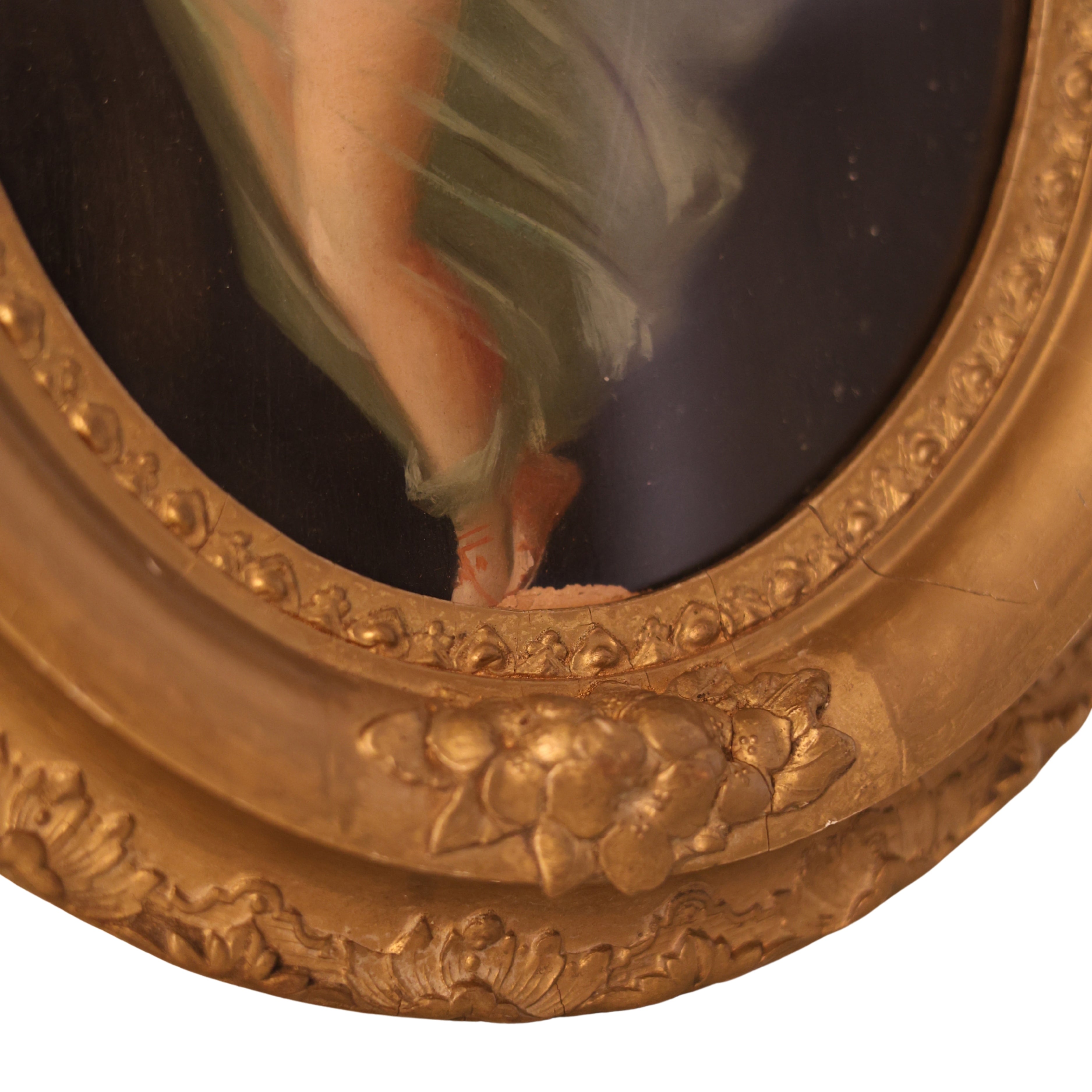Oil Painting of a Draped Female Figure