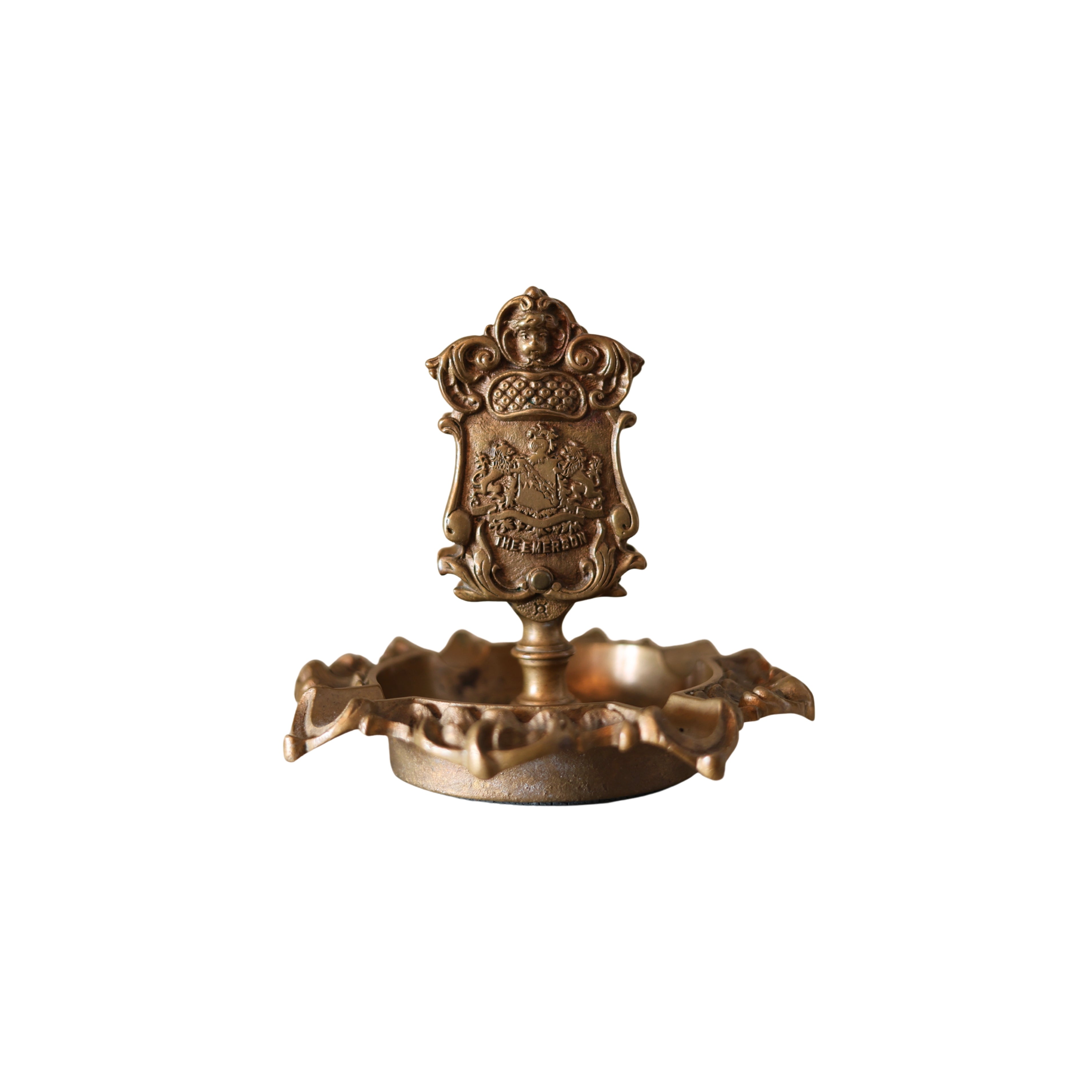 c. 1903 Hotel Emerson Bronze Match Holder