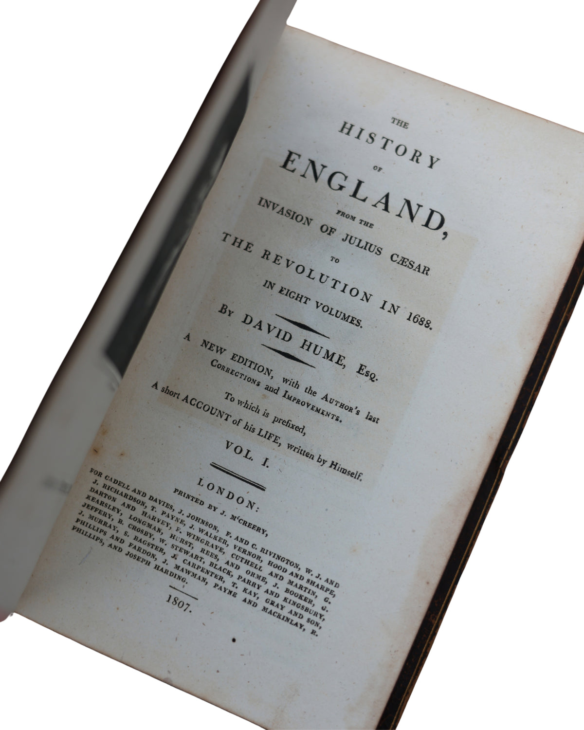 c. 1807 David Hume, "The History of England..."-4