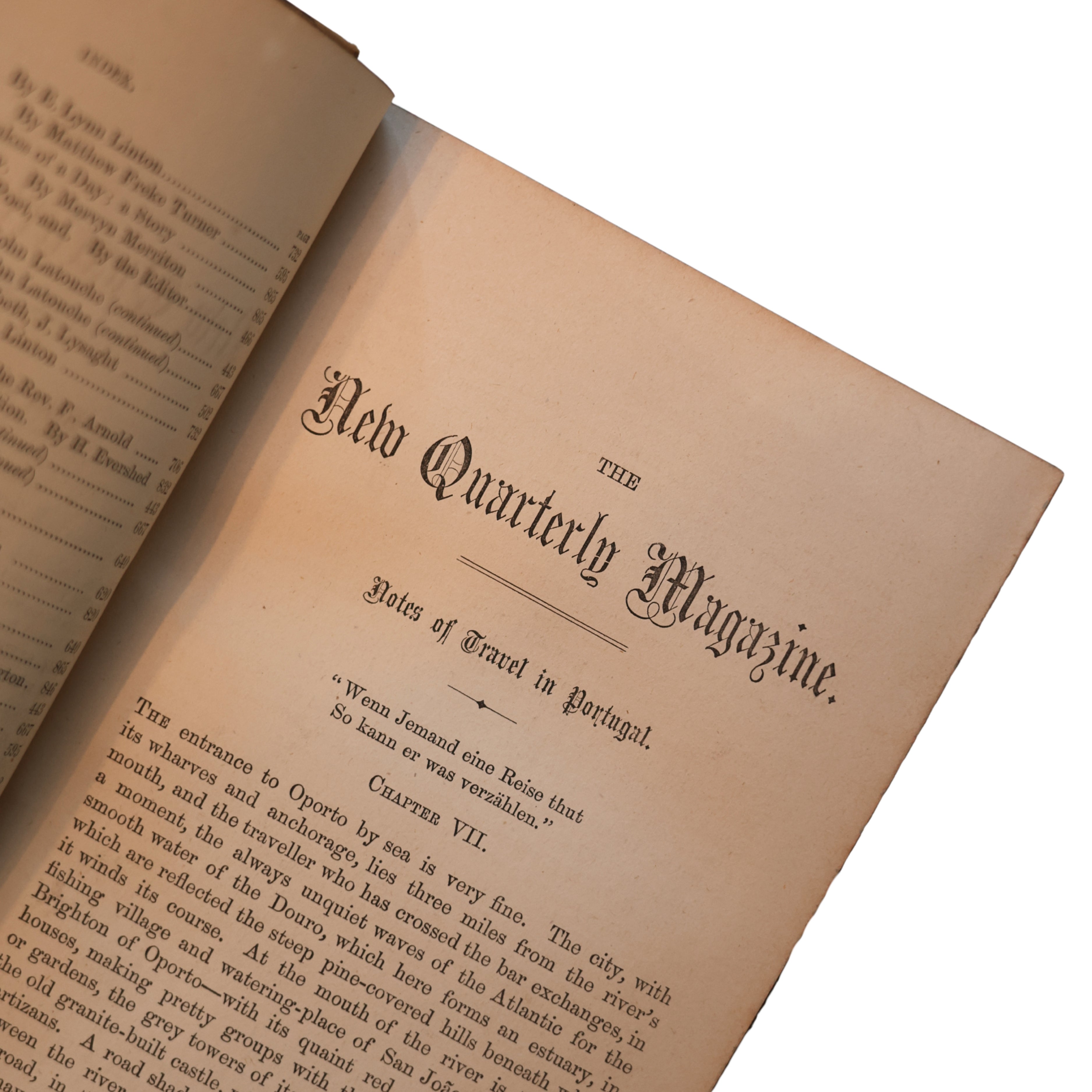 New Quarterly Magazine Vol. II, 1874