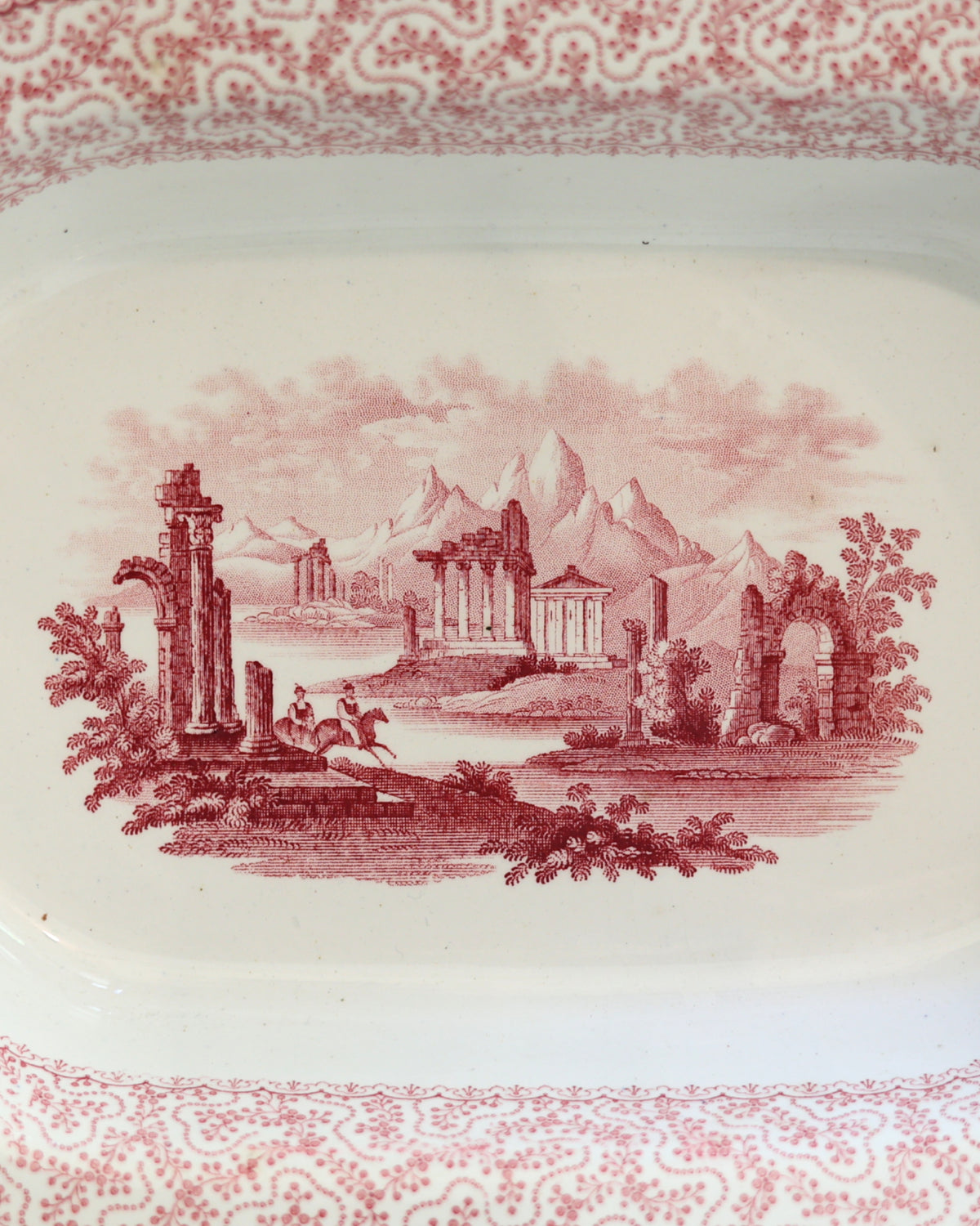 Ridgway & Morley "Pantheon" Serving Dish, c. 1842