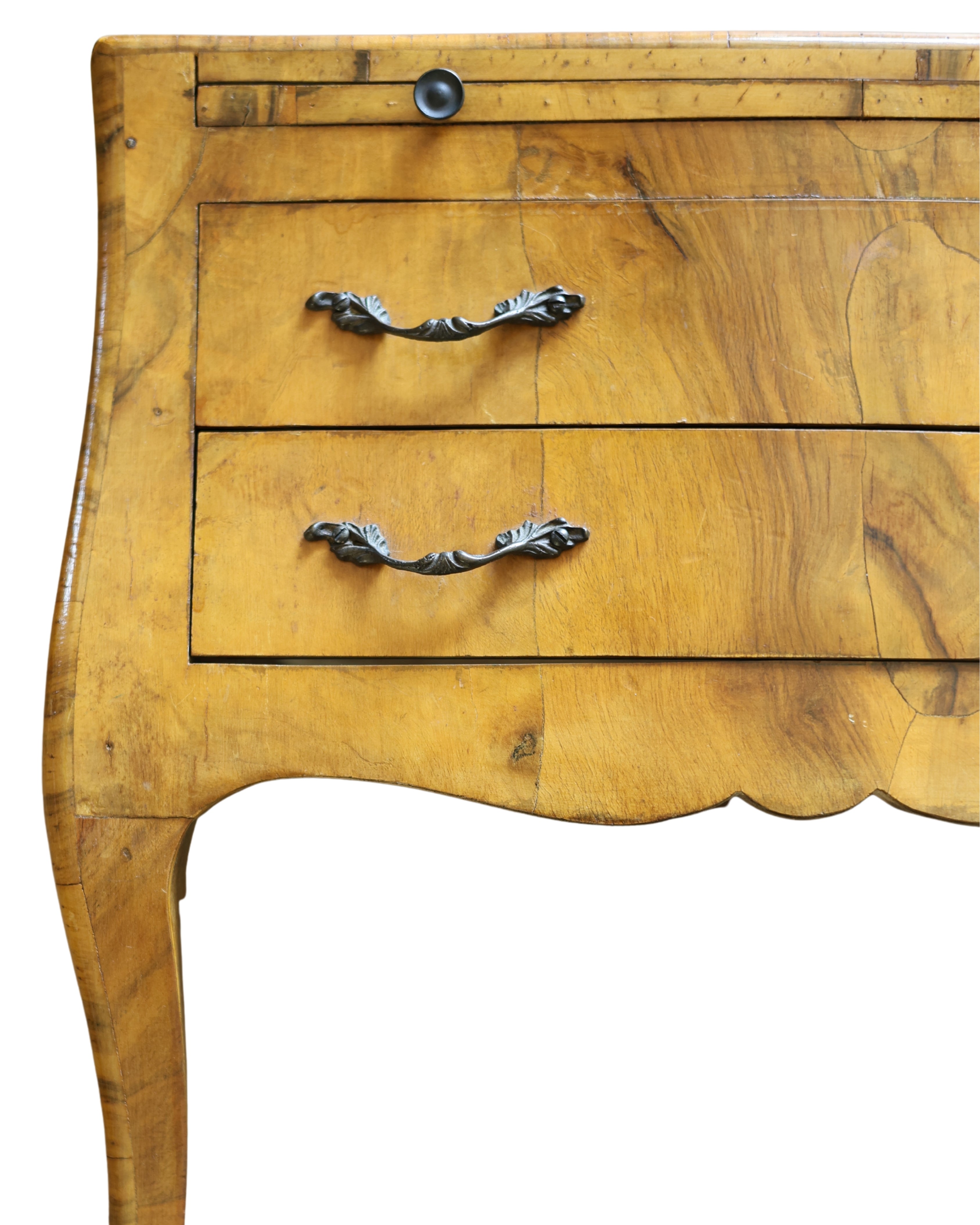 Miniature Bombé Chest with Writing Slide-3