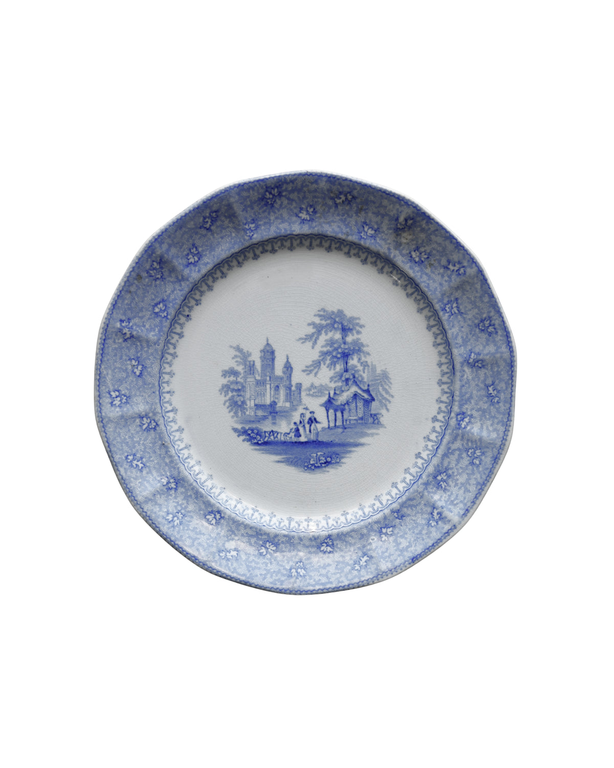 T. J. & J. Mayer “Garden Scenery” Luncheon Plate, c. 1843-1