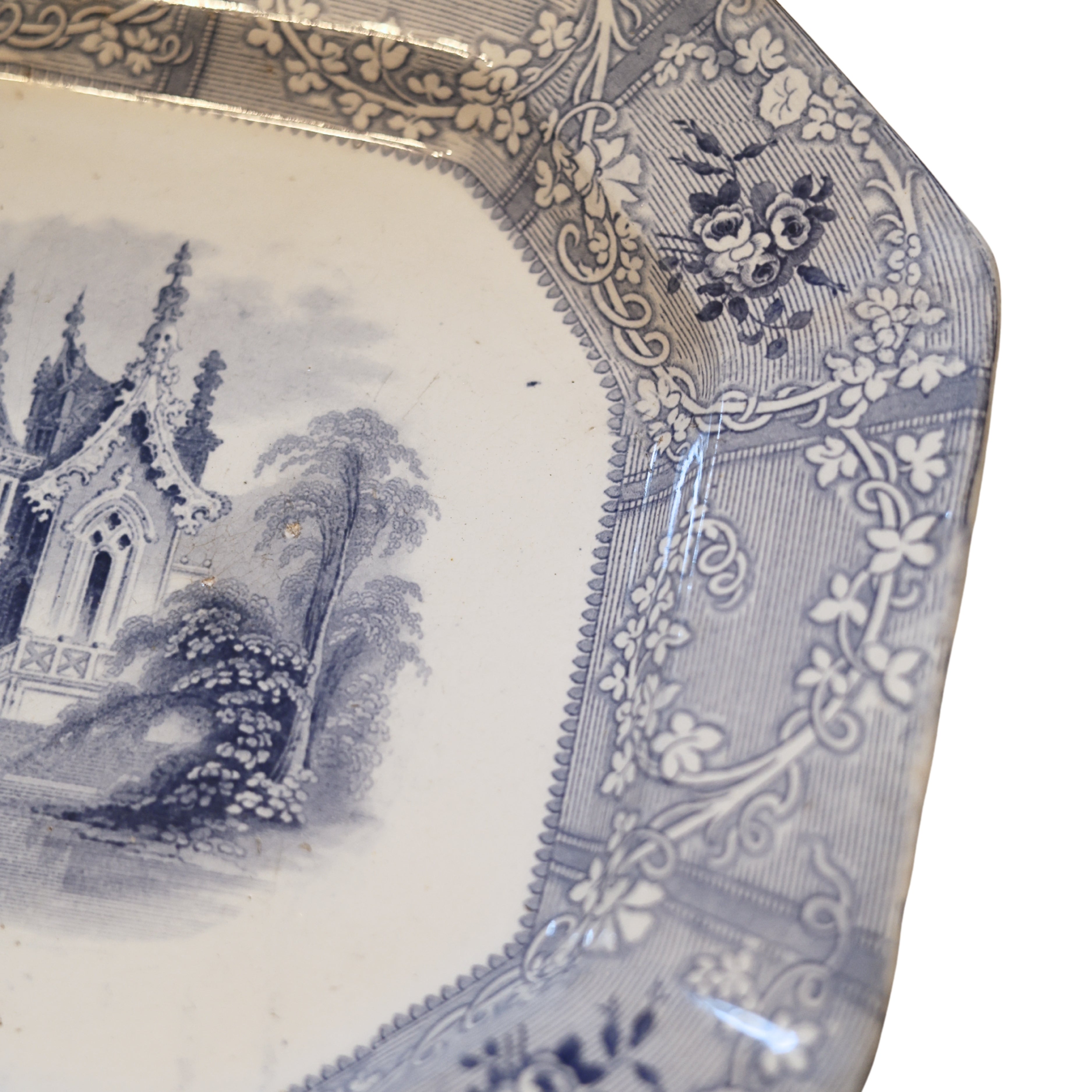 "Friburg" Ironstone Platter by G. Phillips, Longport