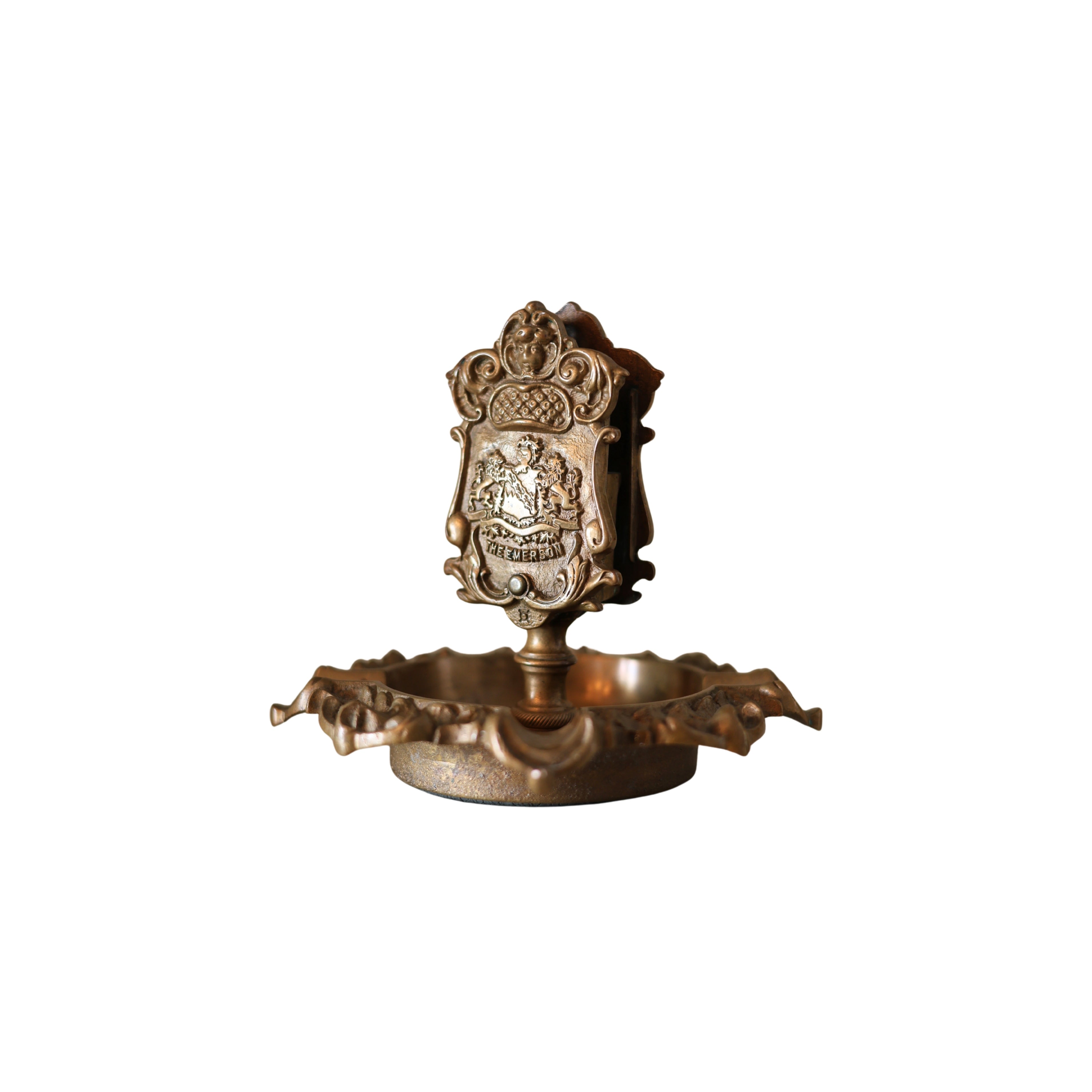 c. 1903 Hotel Emerson Bronze Match Holder