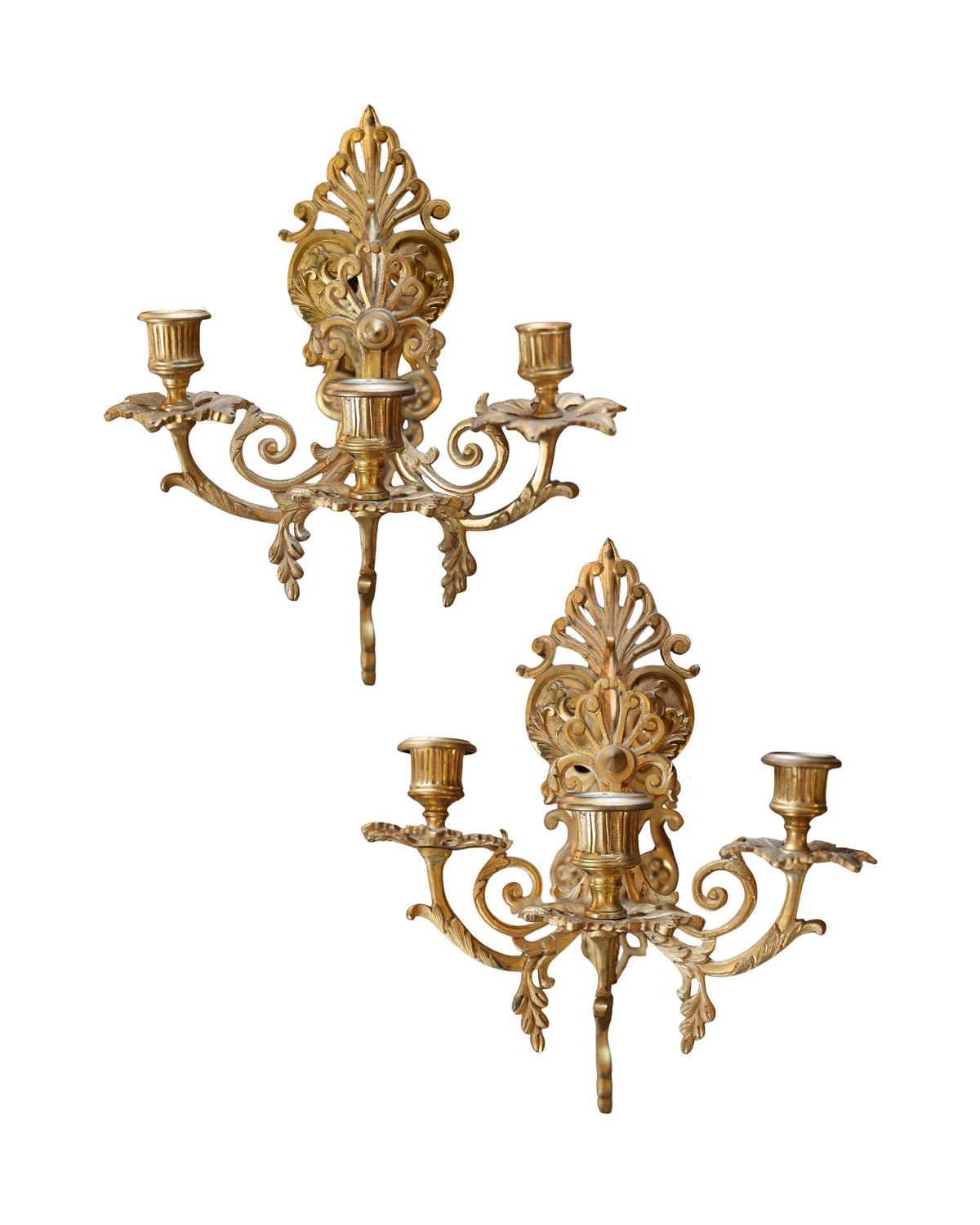 Louis XVI Revival Gilt Bronze Sconces-3