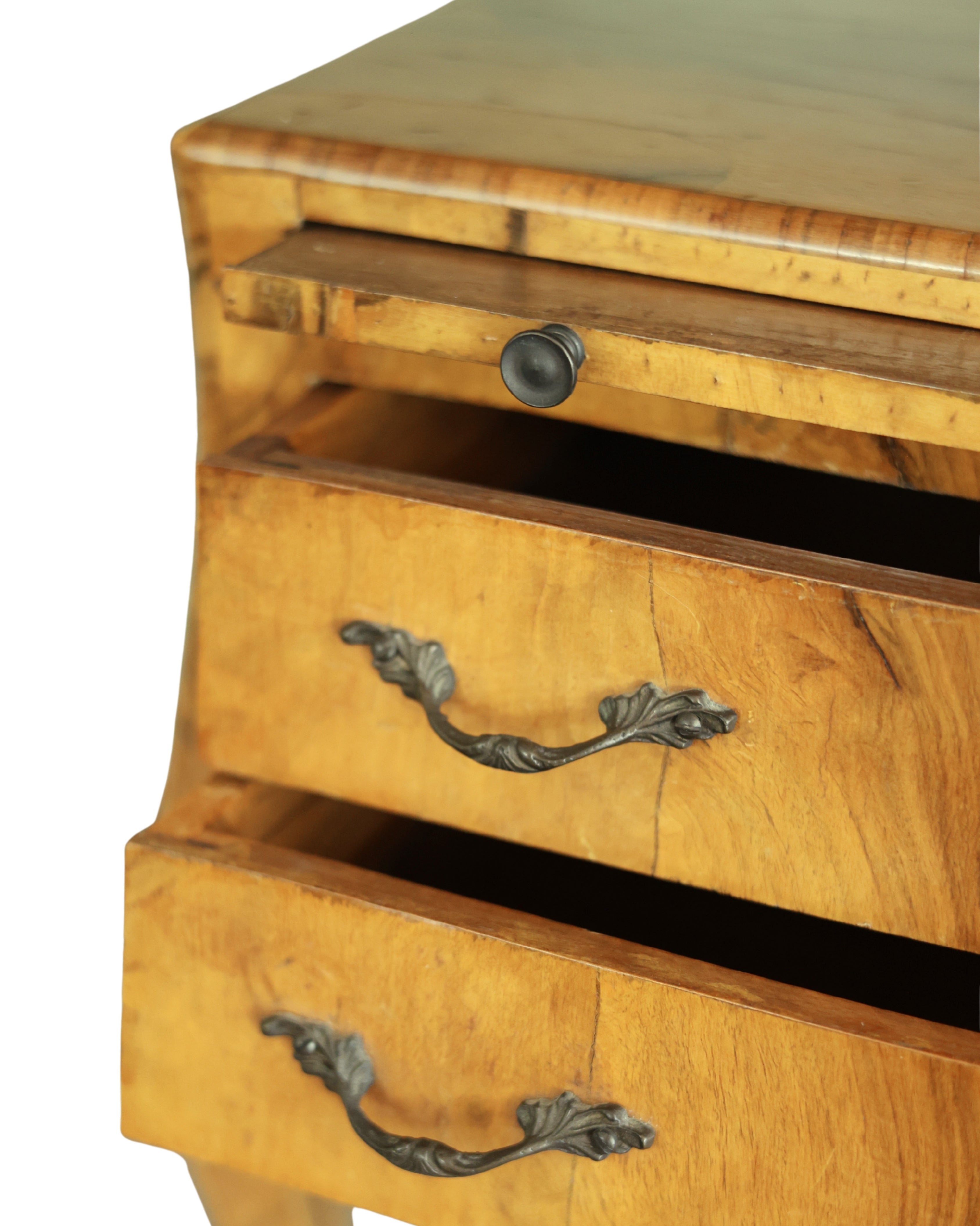 Miniature Bombé Chest with Writing Slide-4