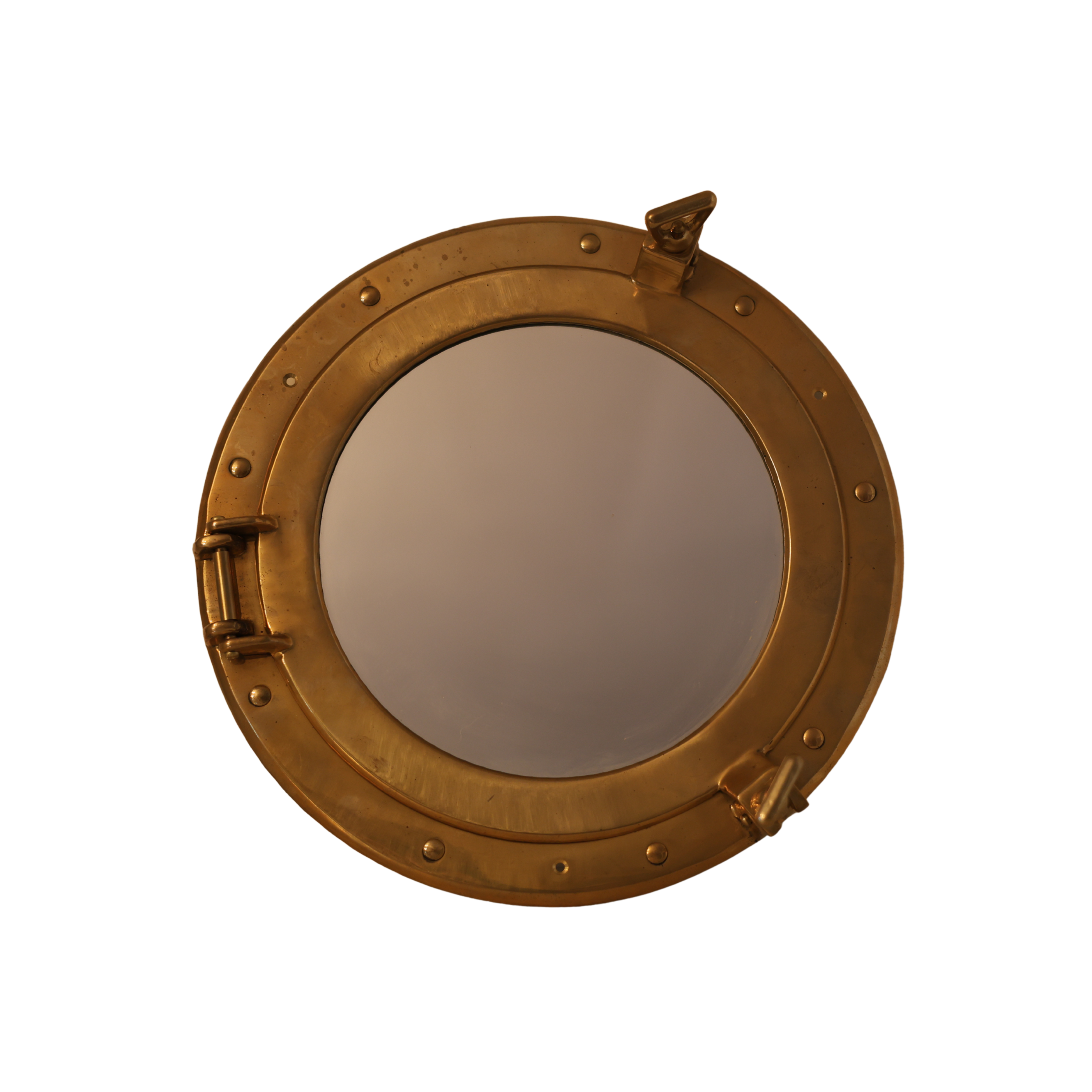 Brass Nautical Style Porthole Mirror