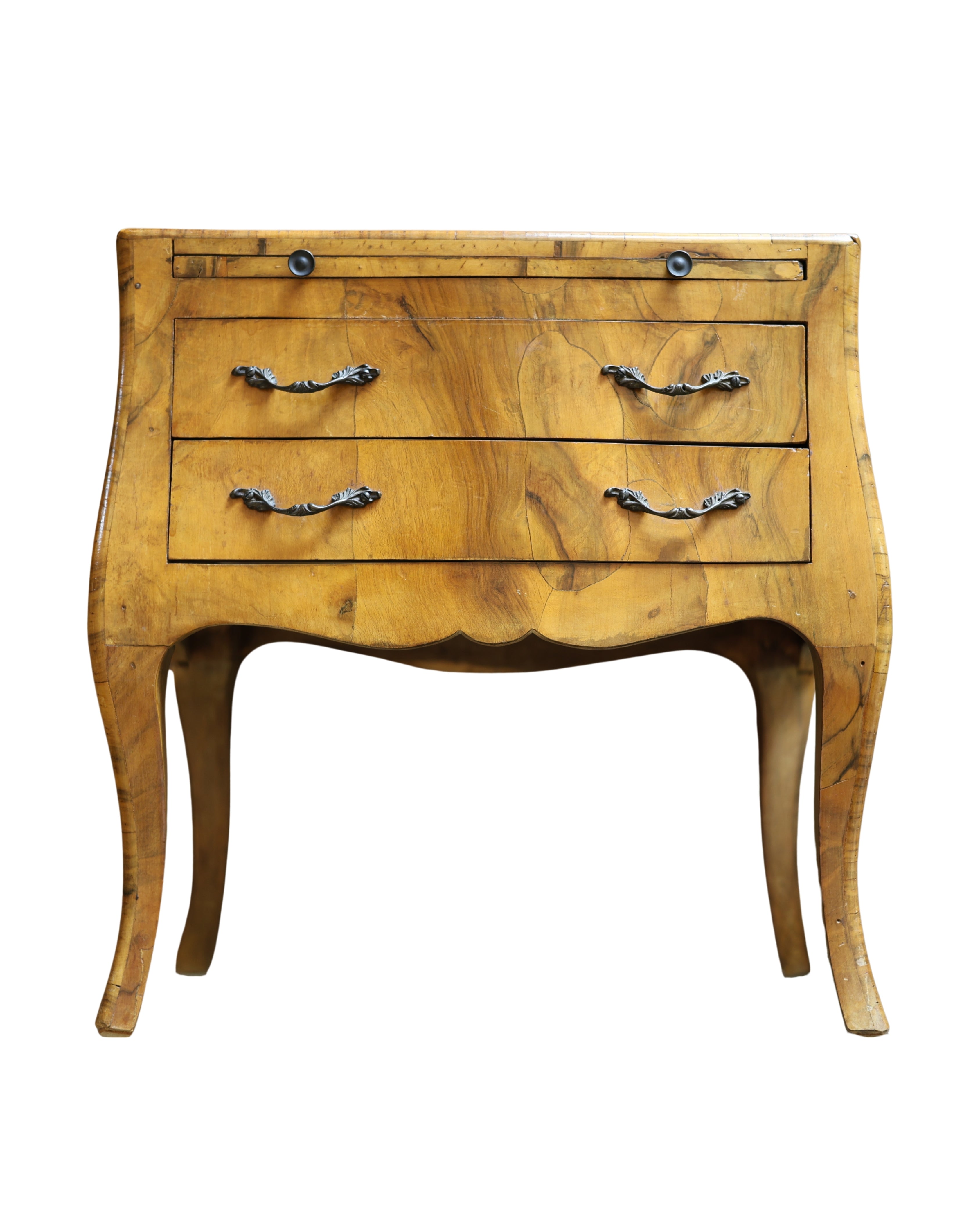 Miniature Bombé Chest with Writing Slide