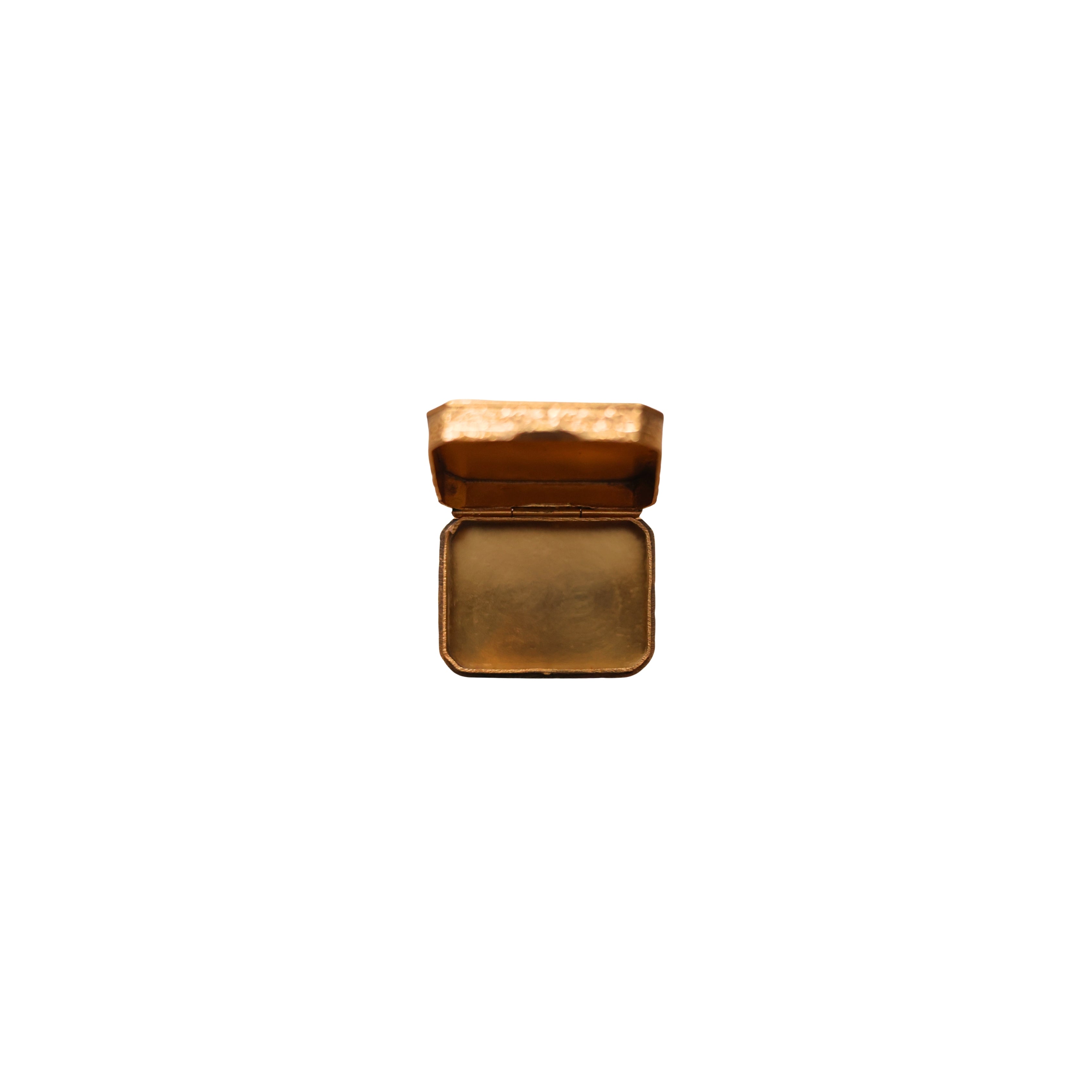 Engraved Enamel Jeweled Pill Box