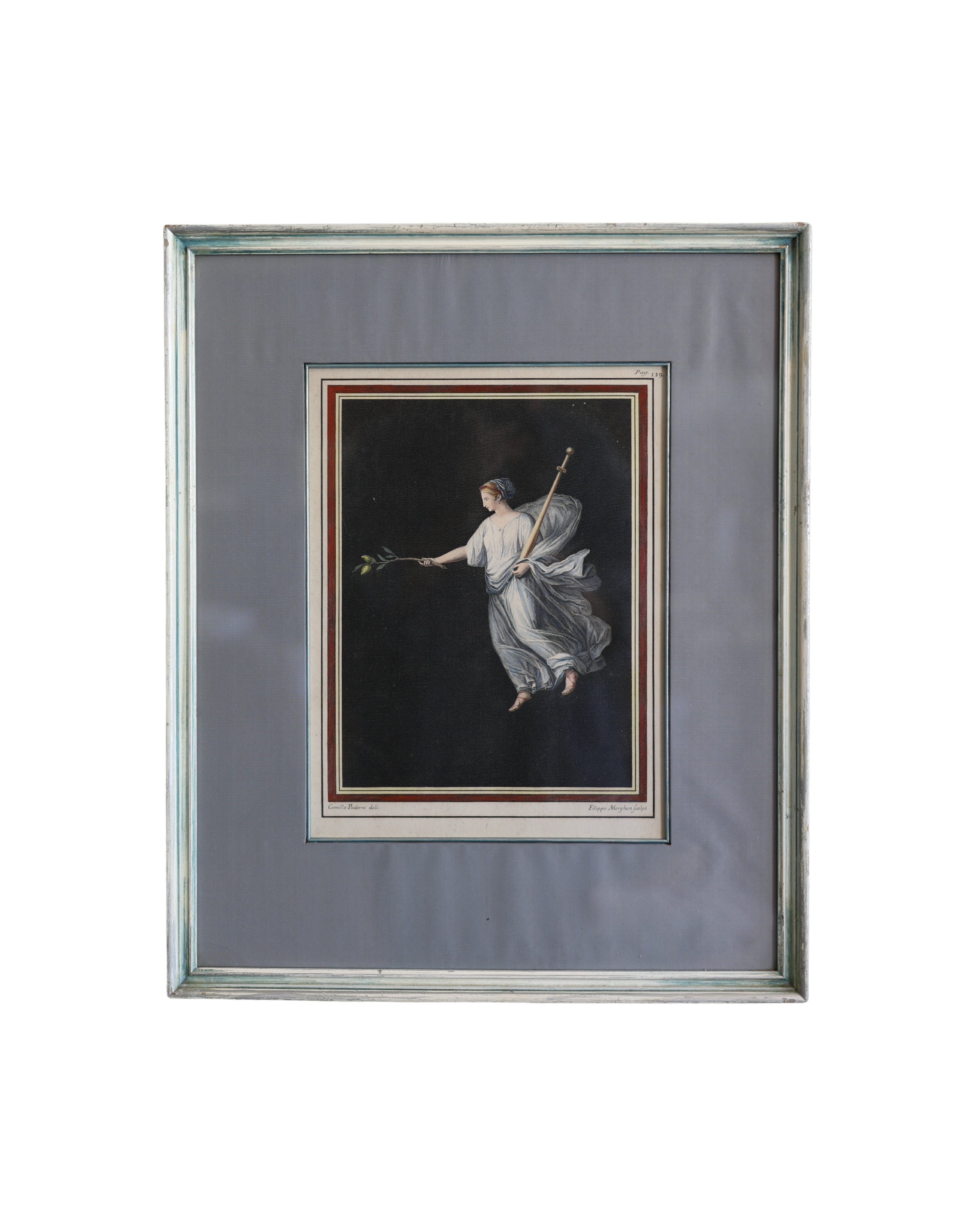 Dancing Maenad Engraving by Camillo Paderni & Filippo Morghen, Pag. 129-1