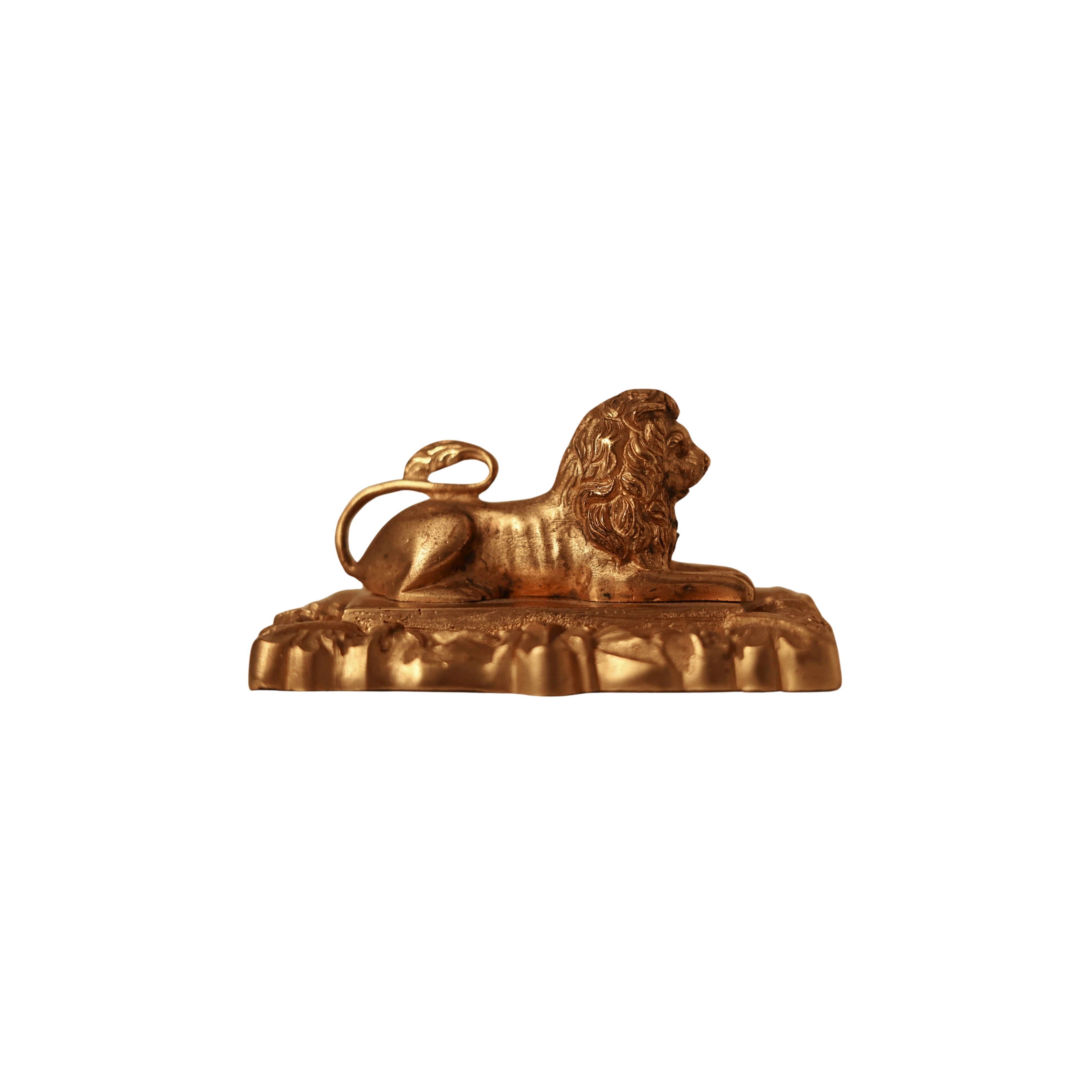 Bronze Lion Statuette
