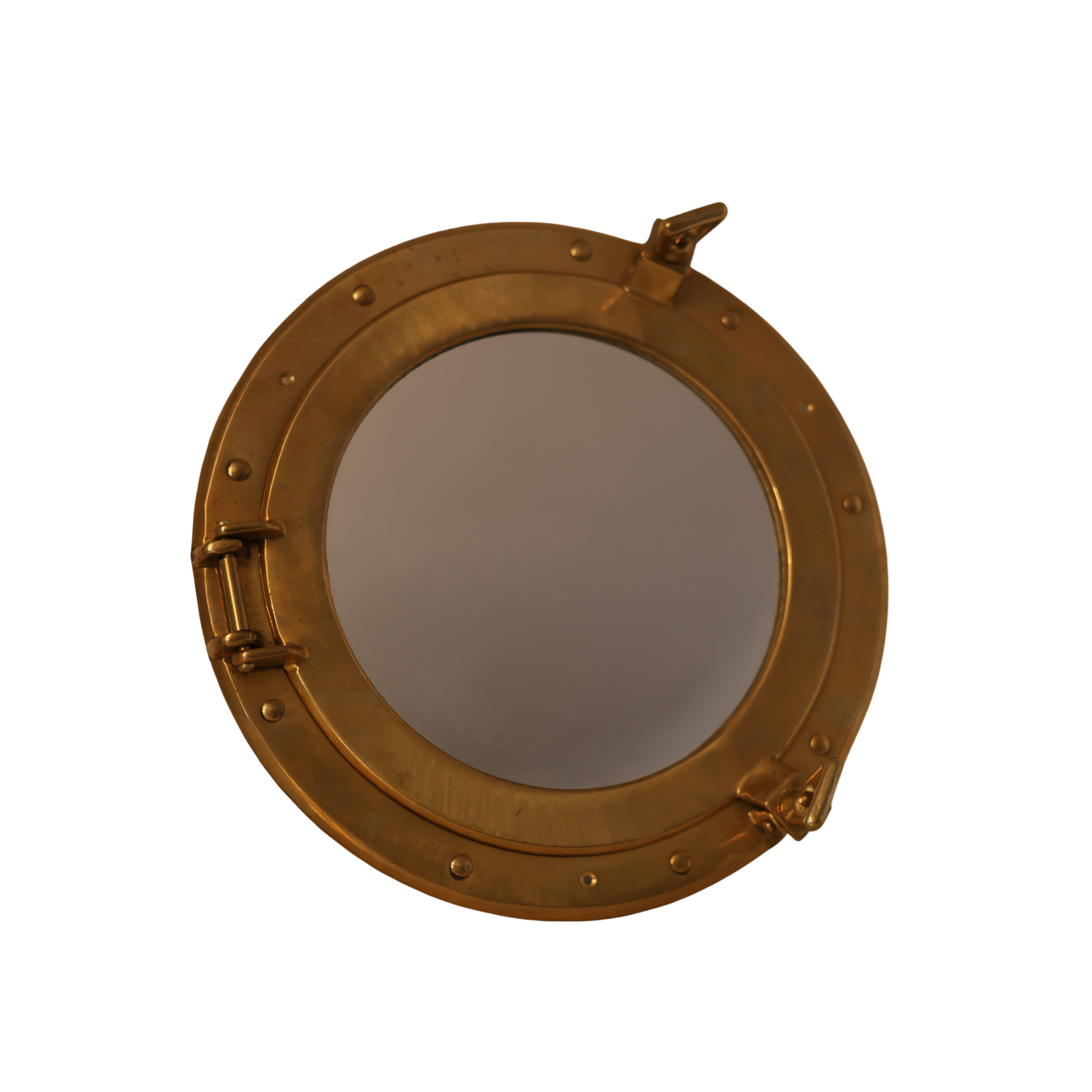 Brass Nautical Style Porthole Mirror