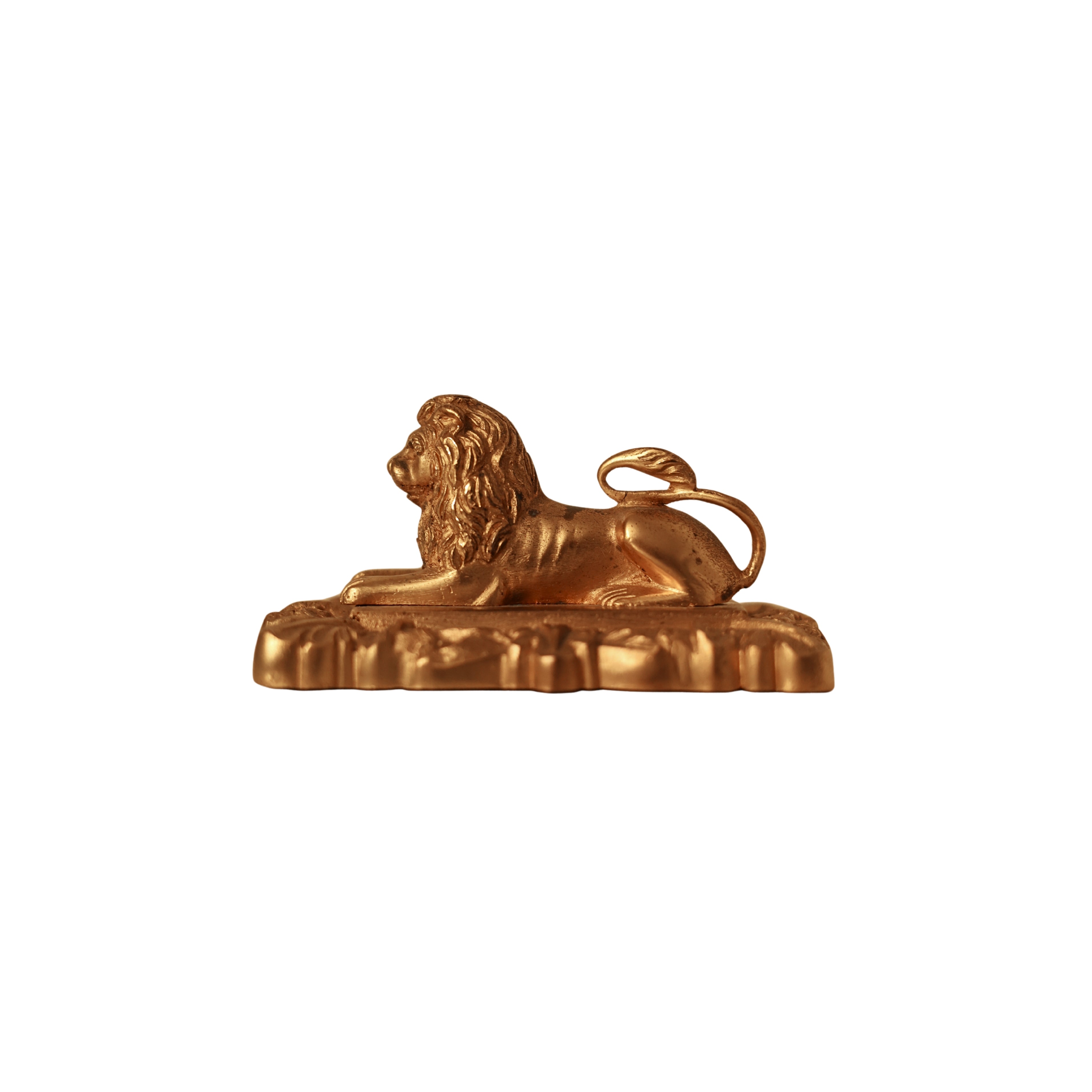 Bronze Lion Statuette