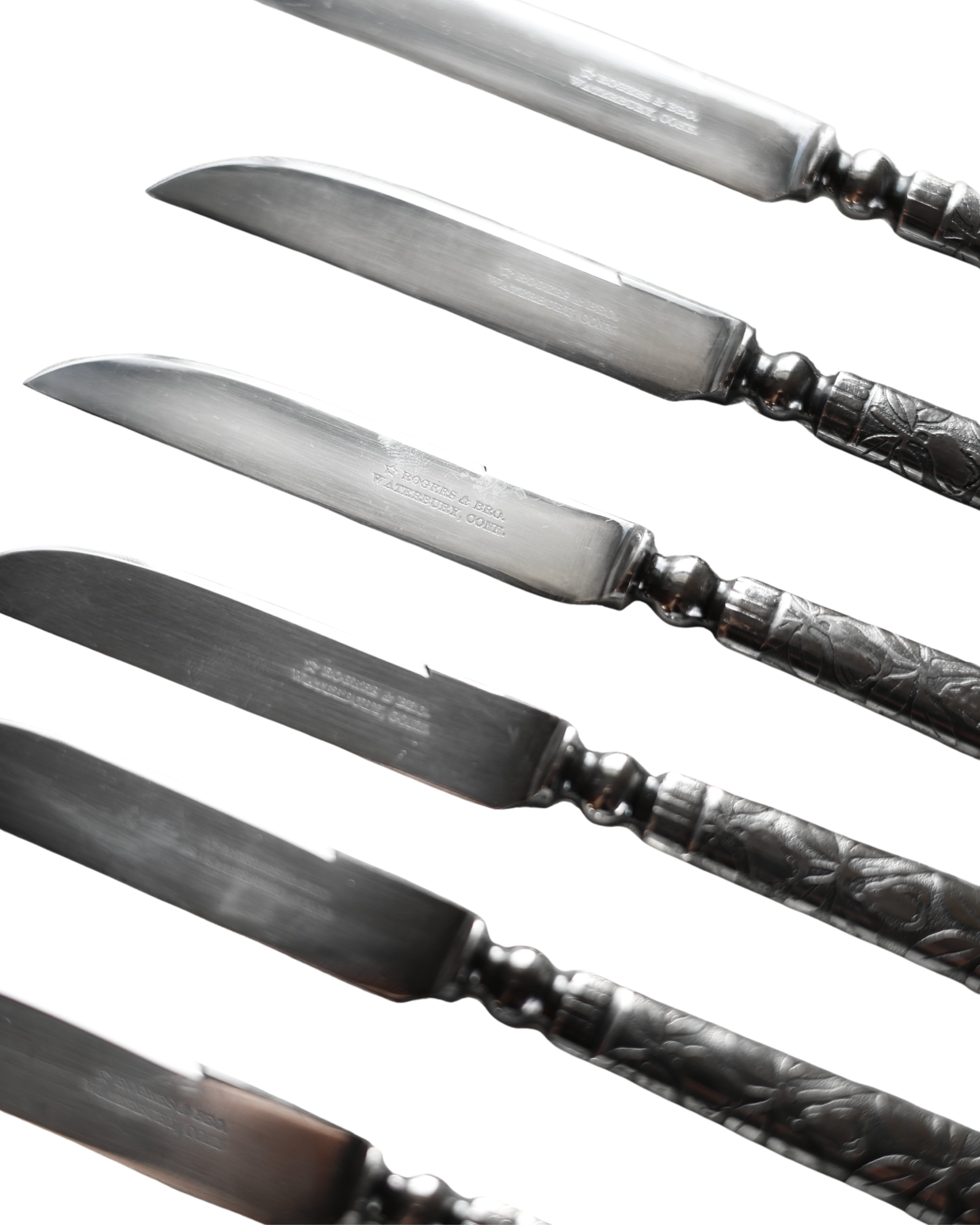 Fruit Knives in Velvet Box, Set of 6-7