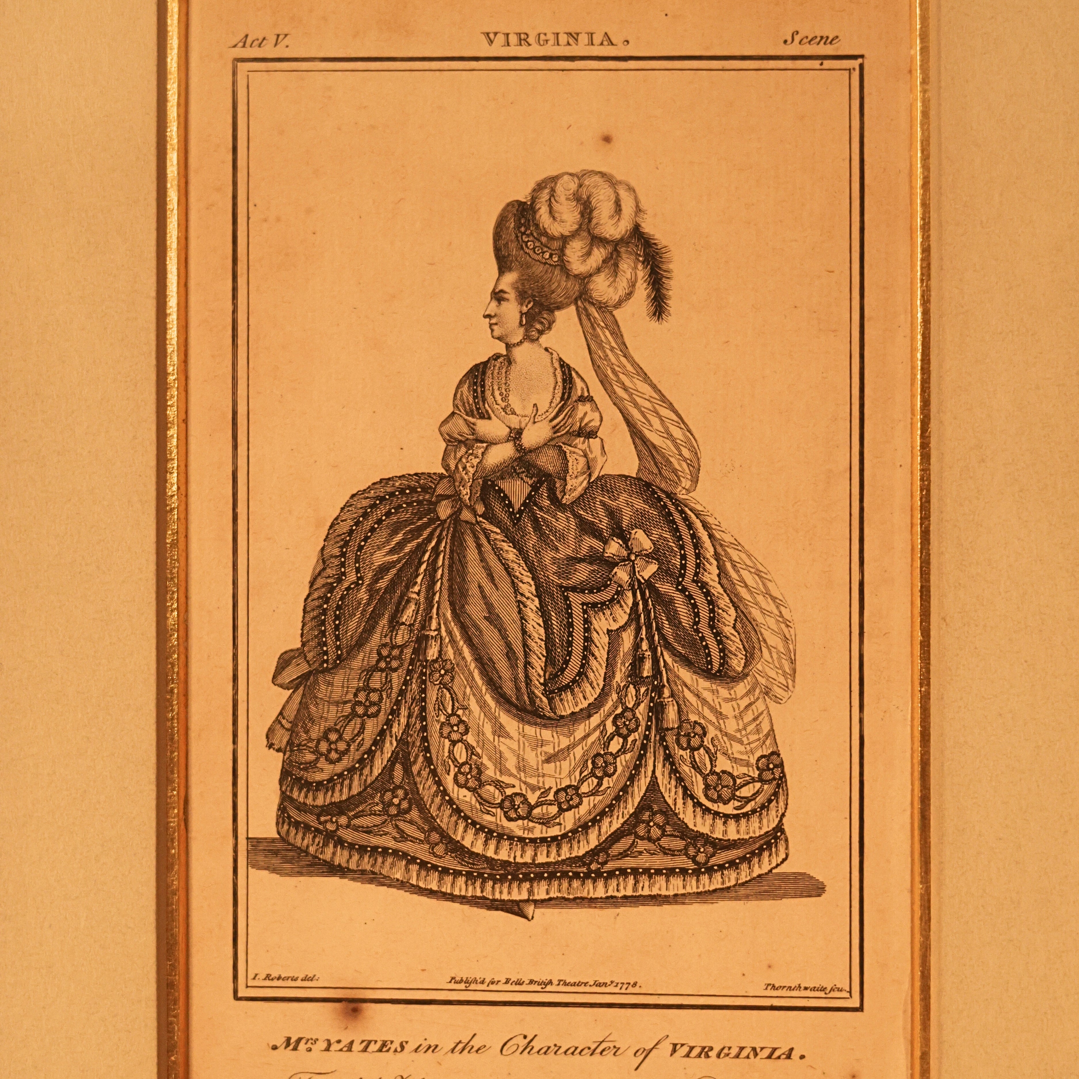 18th c. Bell’s British Theatre Engravings — Creusa & Virginia