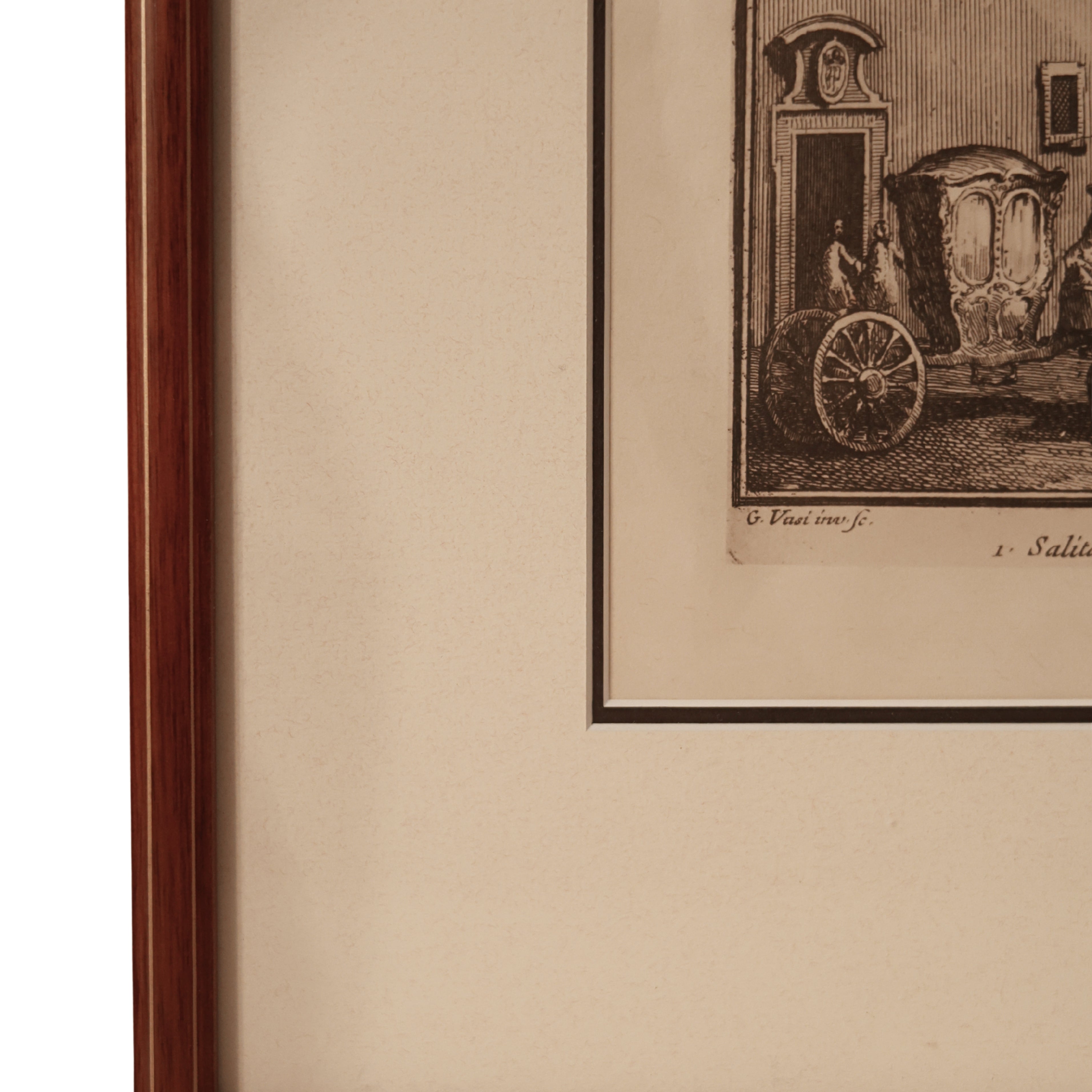 Architectural Print After Giovanni Battista Vasi, Rome