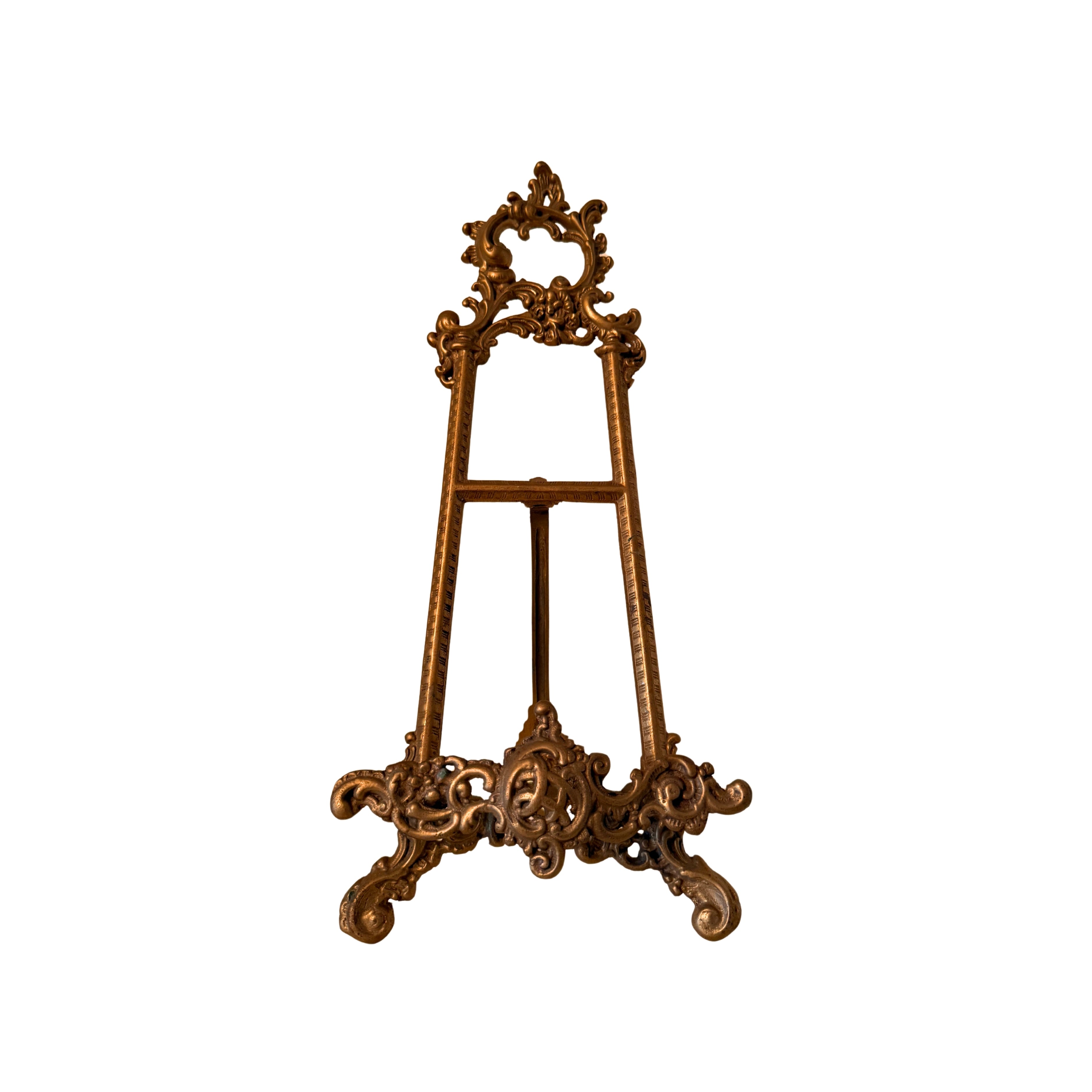 Rococo Style Brass Tabletop Easel