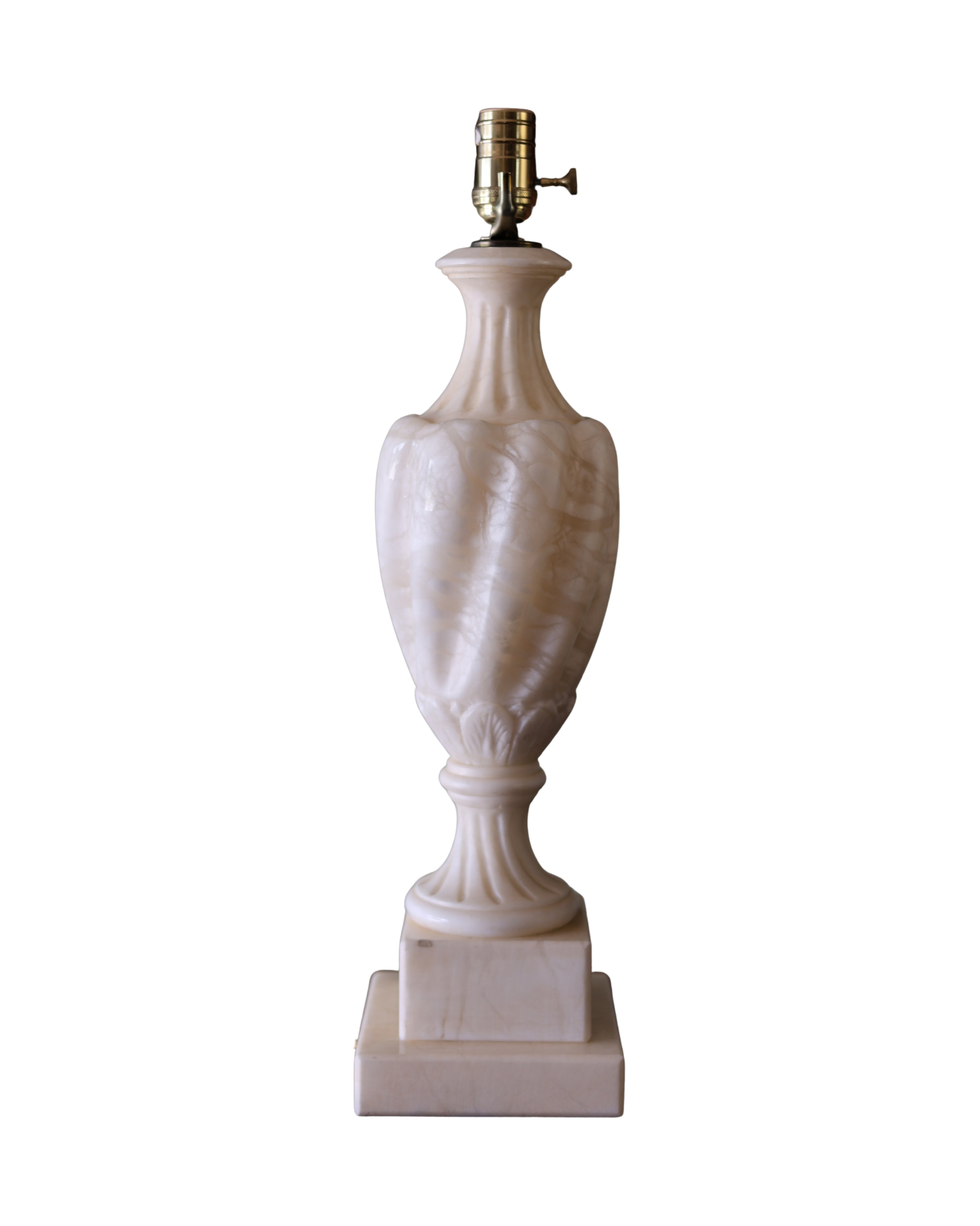 Italian Alabaster Urn Table Lamp