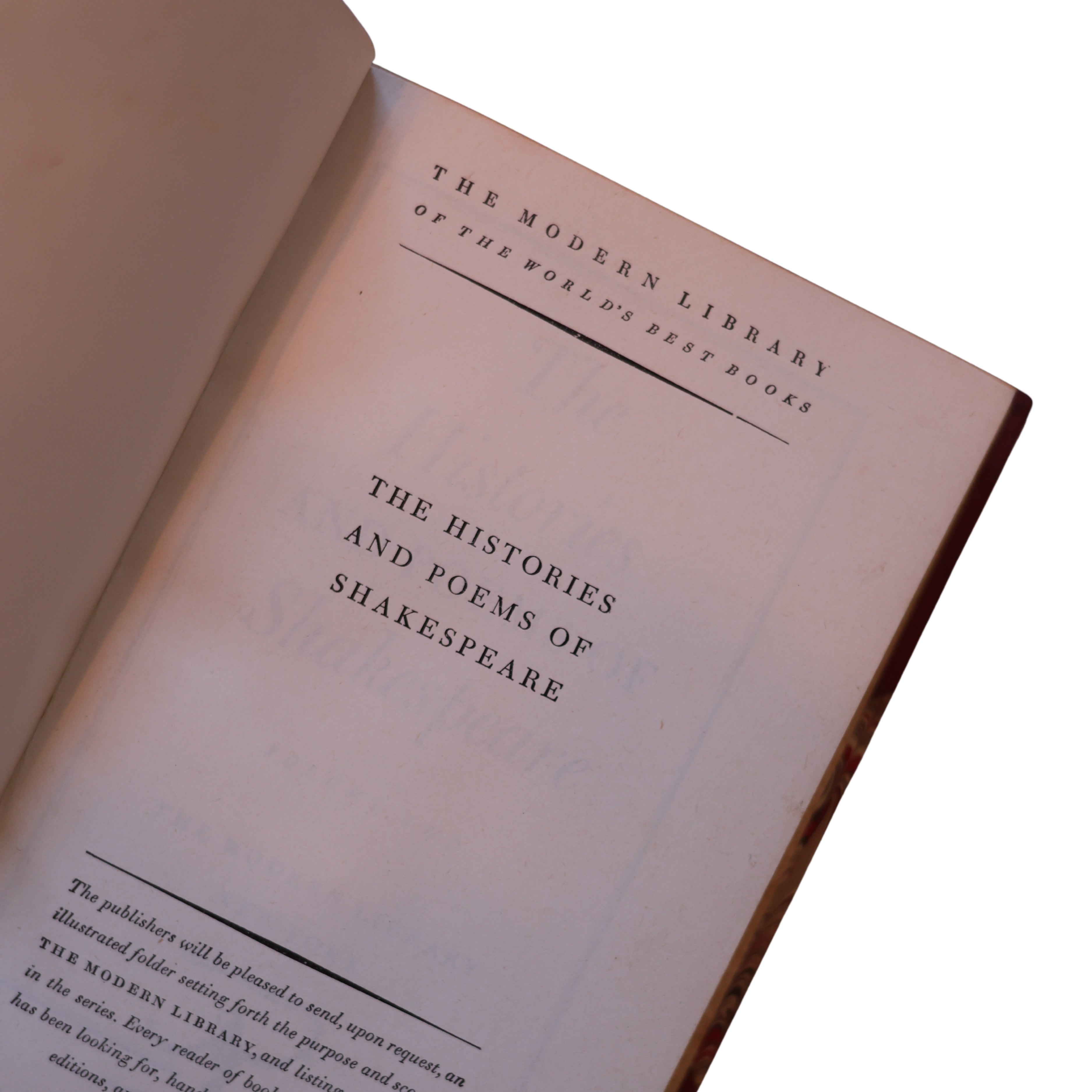 "The Histories and Poems of Shakespeare", vol. II