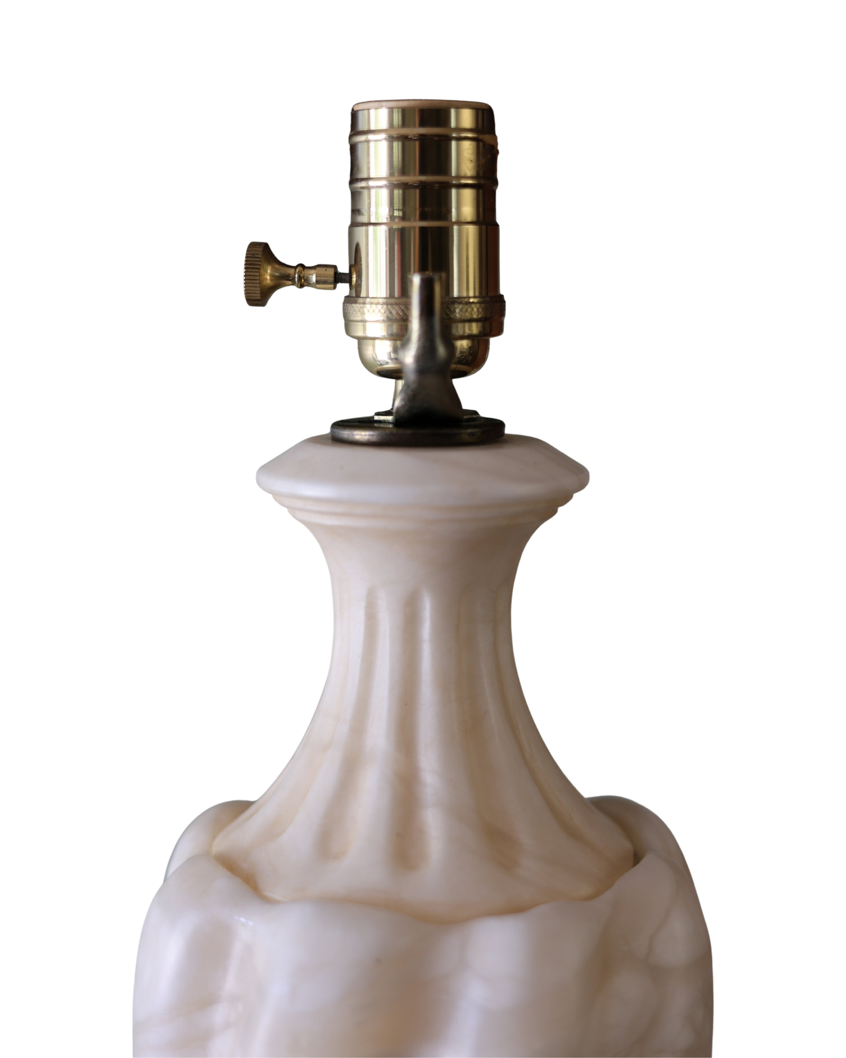 Italian Alabaster Urn Table Lamp-3