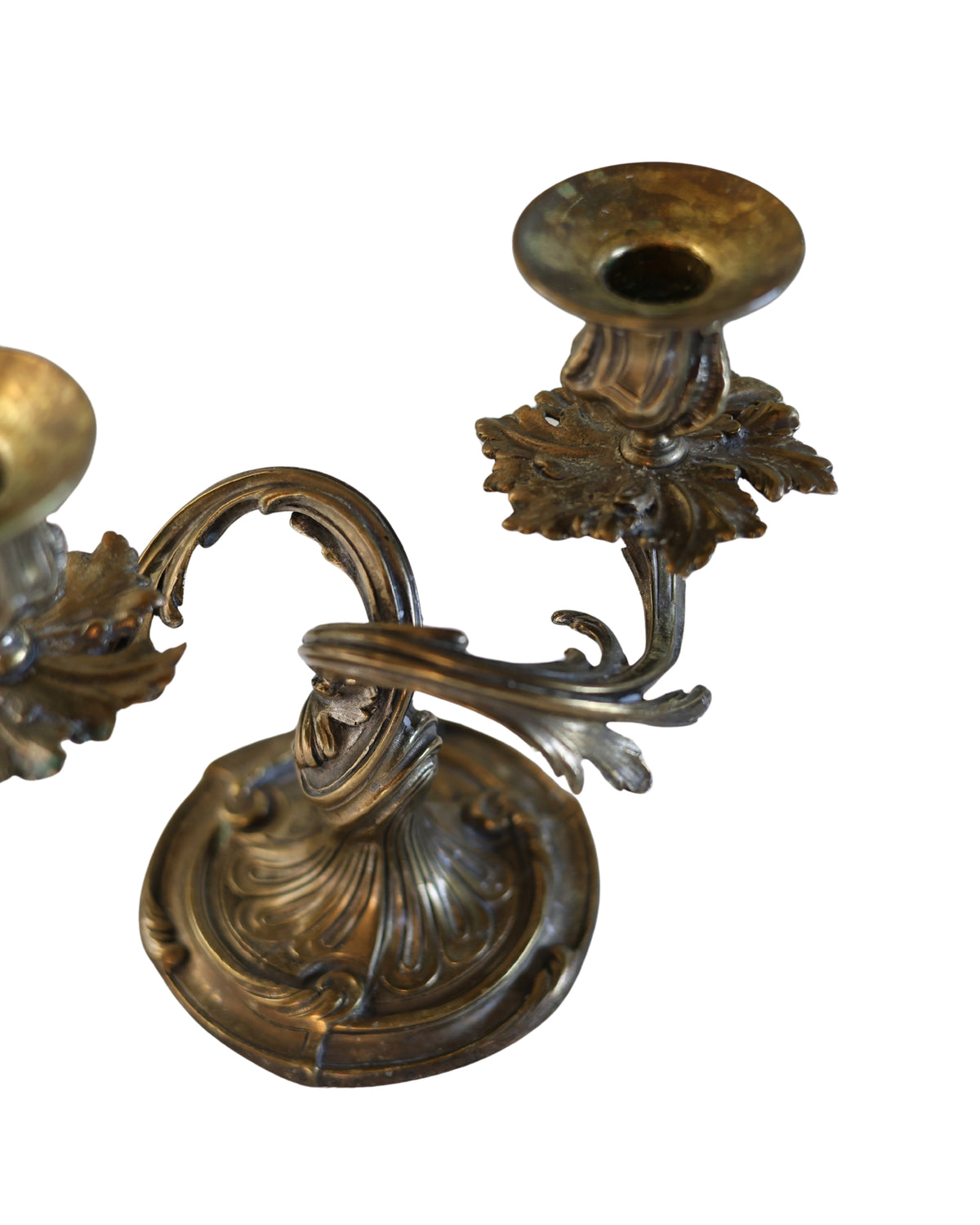 Christofle Louis XV Rococo Two-Light Candelabras-3