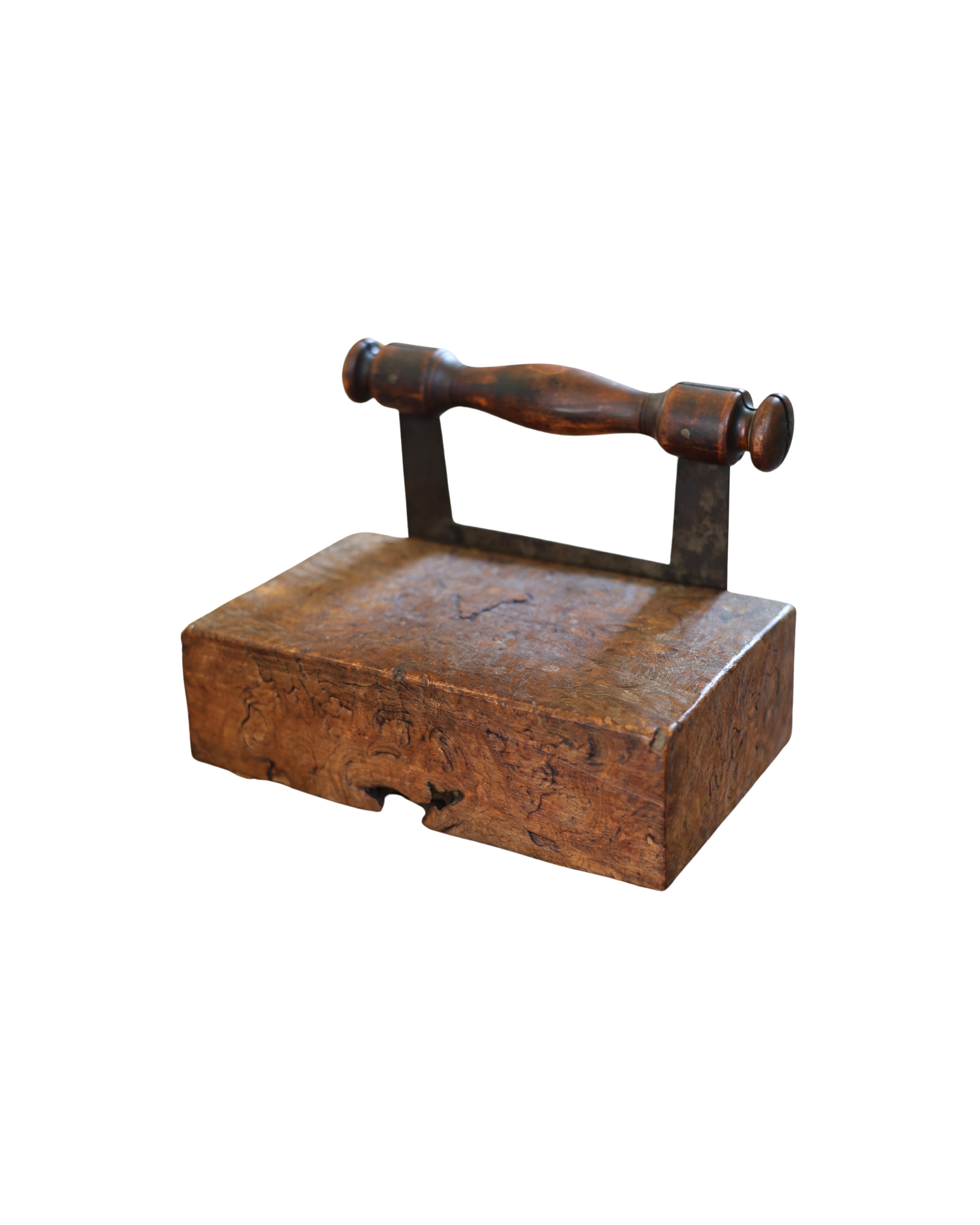 Burlwood Block with Herb Chopper-2