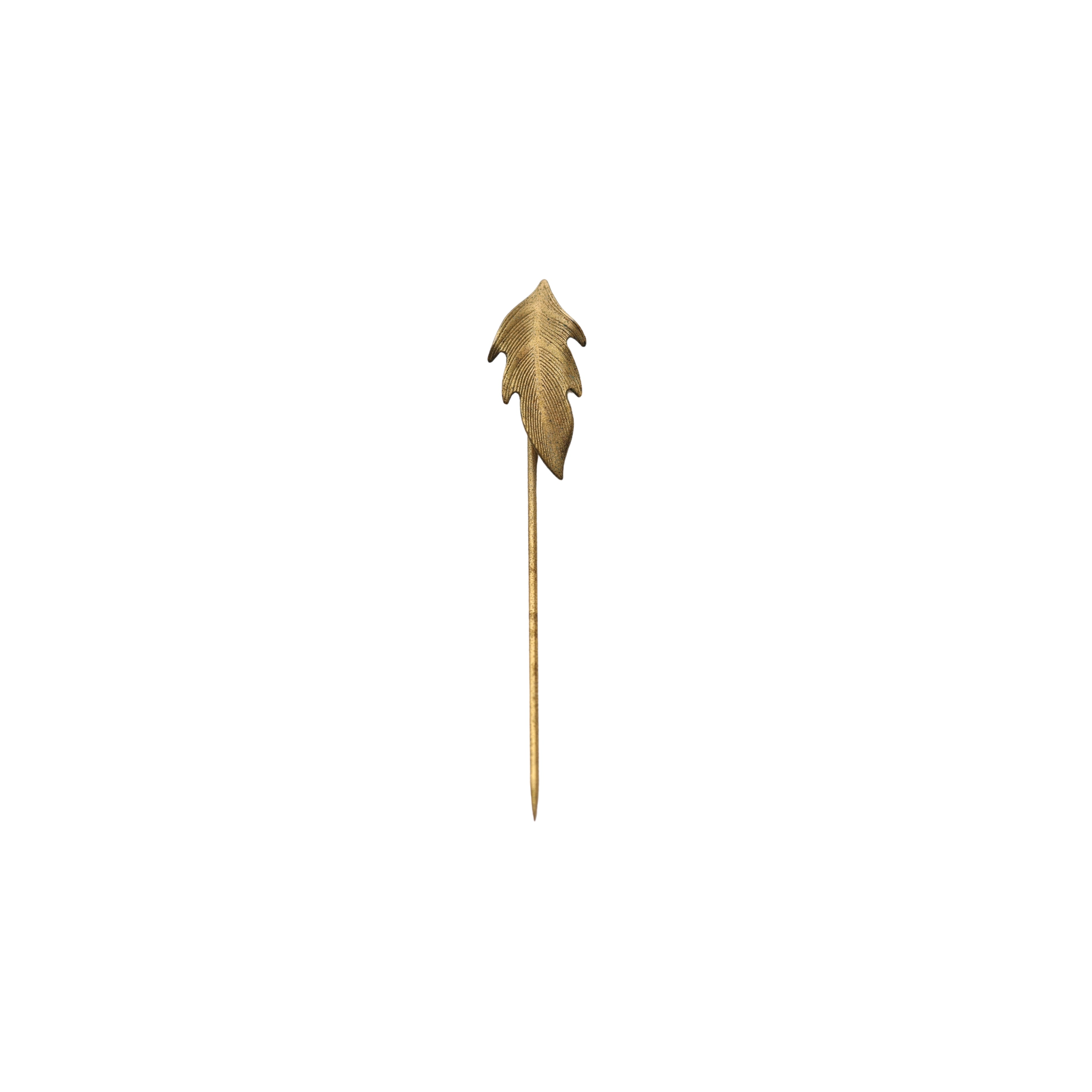 Brass Leaf Stick Pin