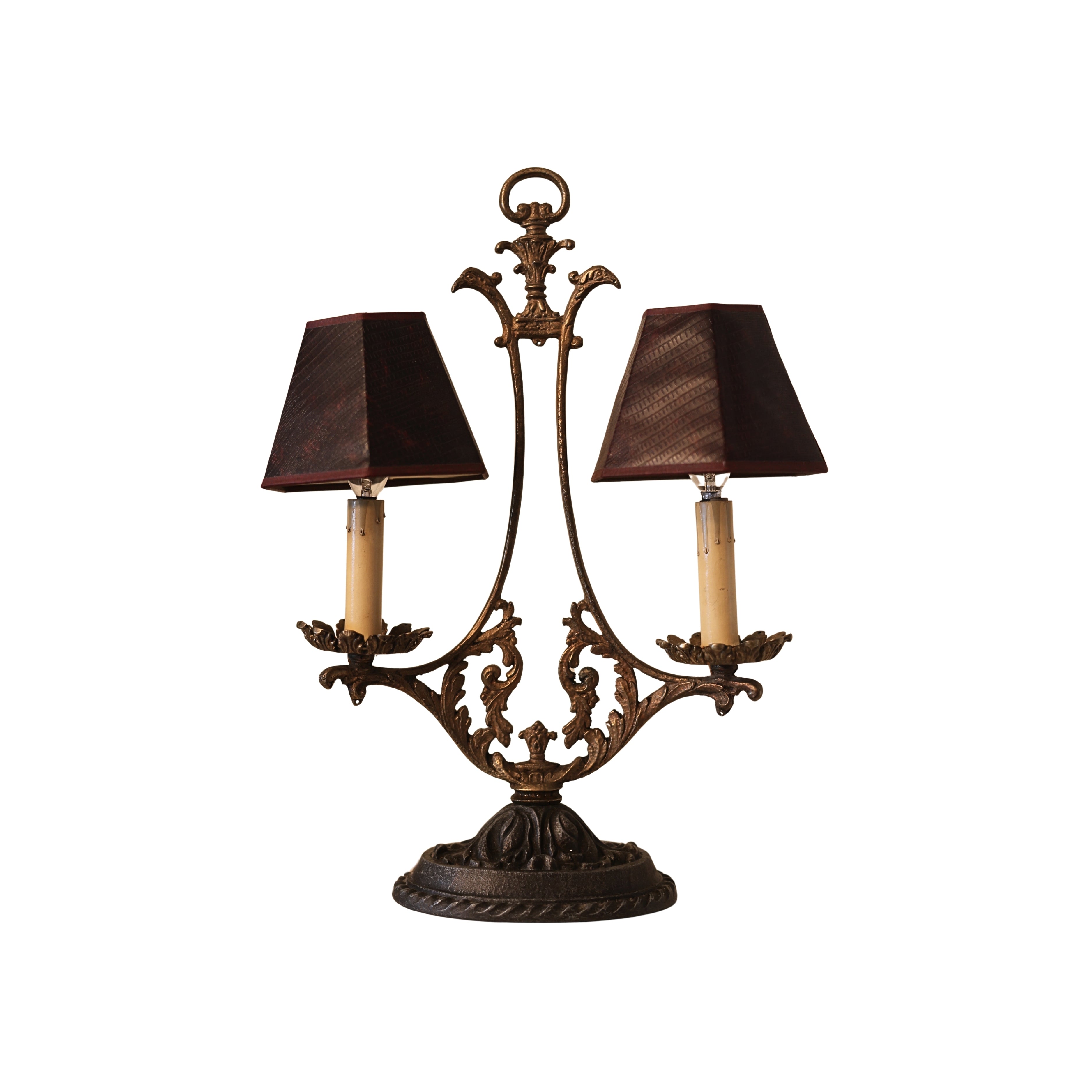 Button Switch Double Table Lamp