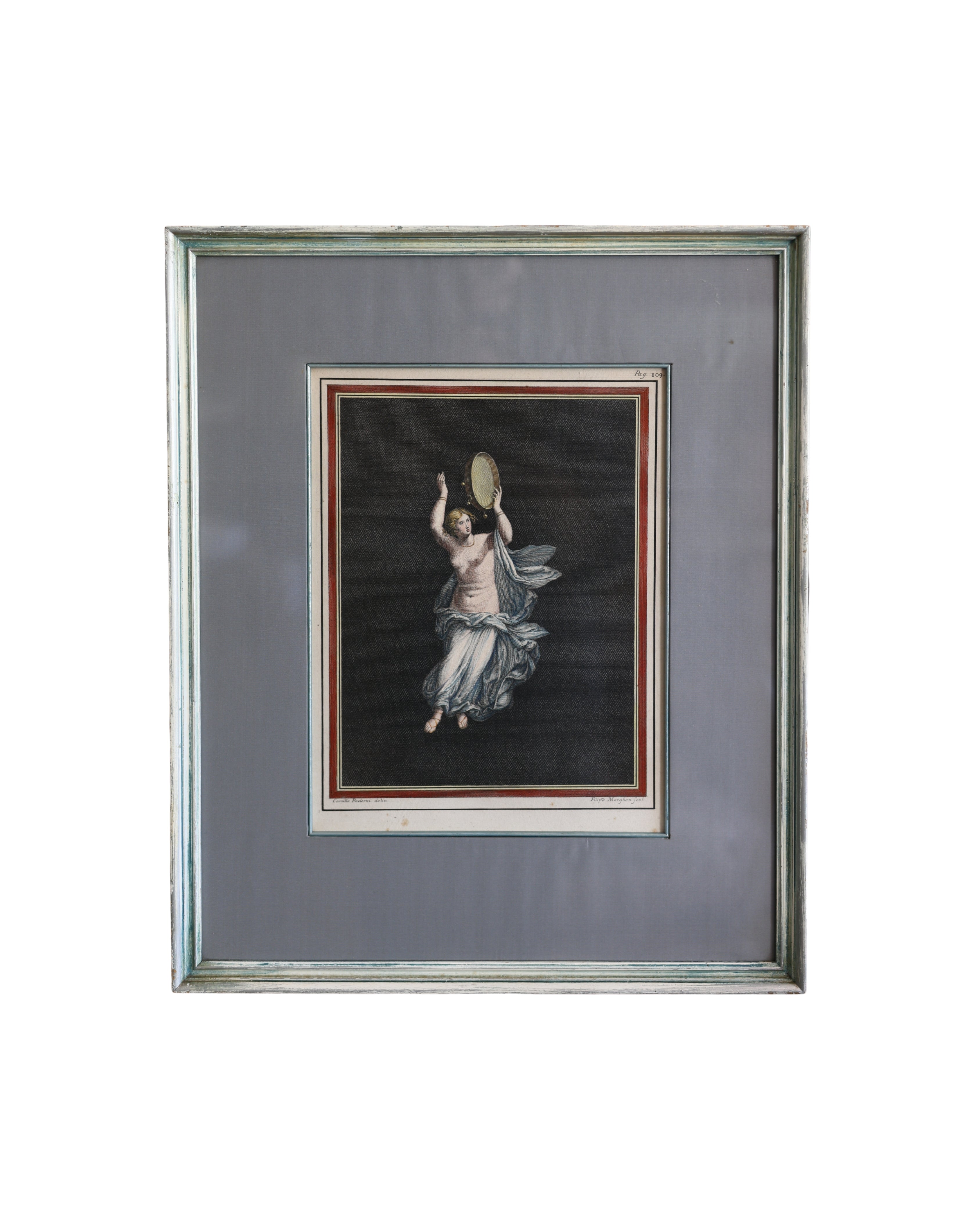 Dancing Maenad Engraving by Camillo Paderni & Filippo Morghen, Pag. 109-1