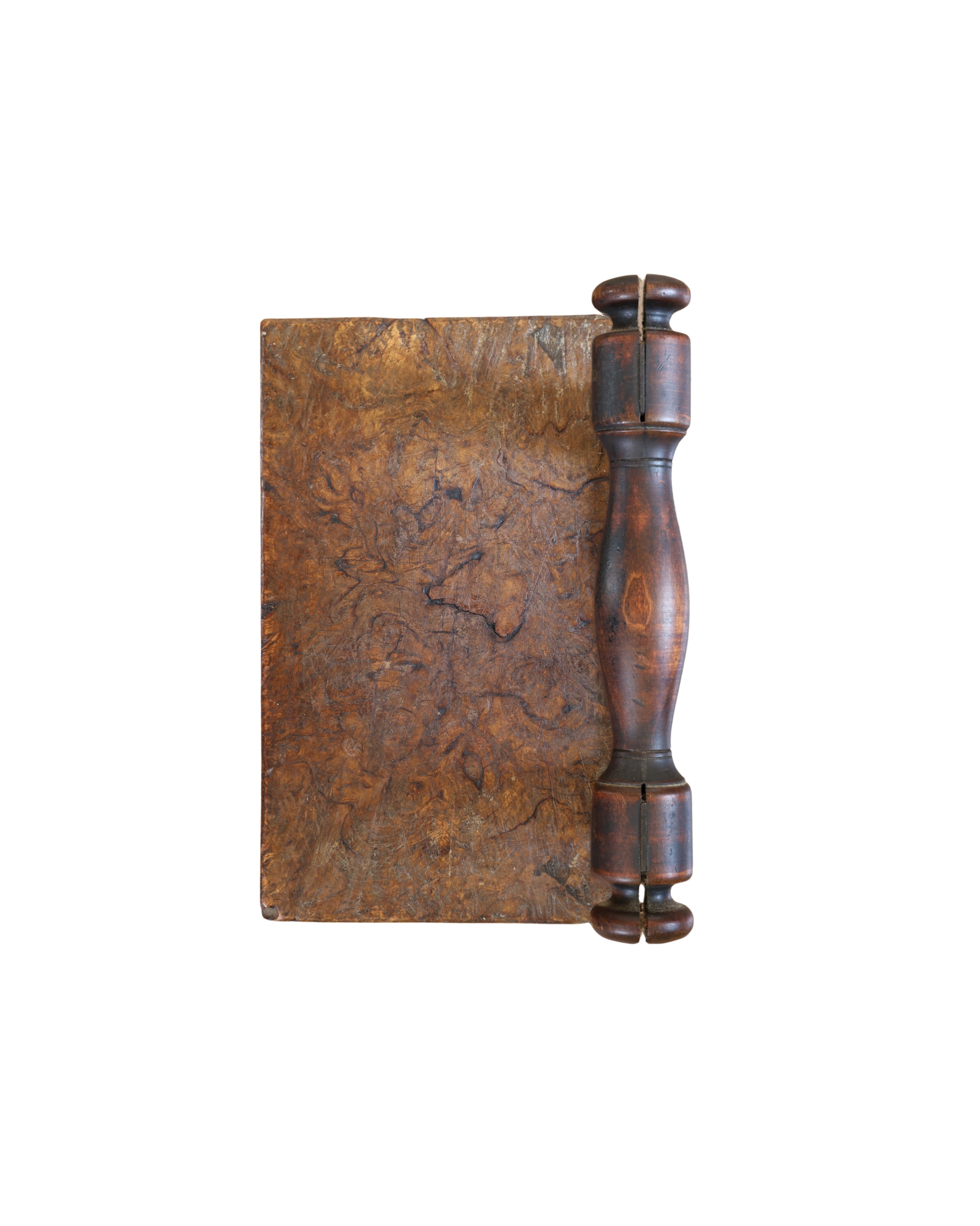 Burlwood Block with Herb Chopper-4