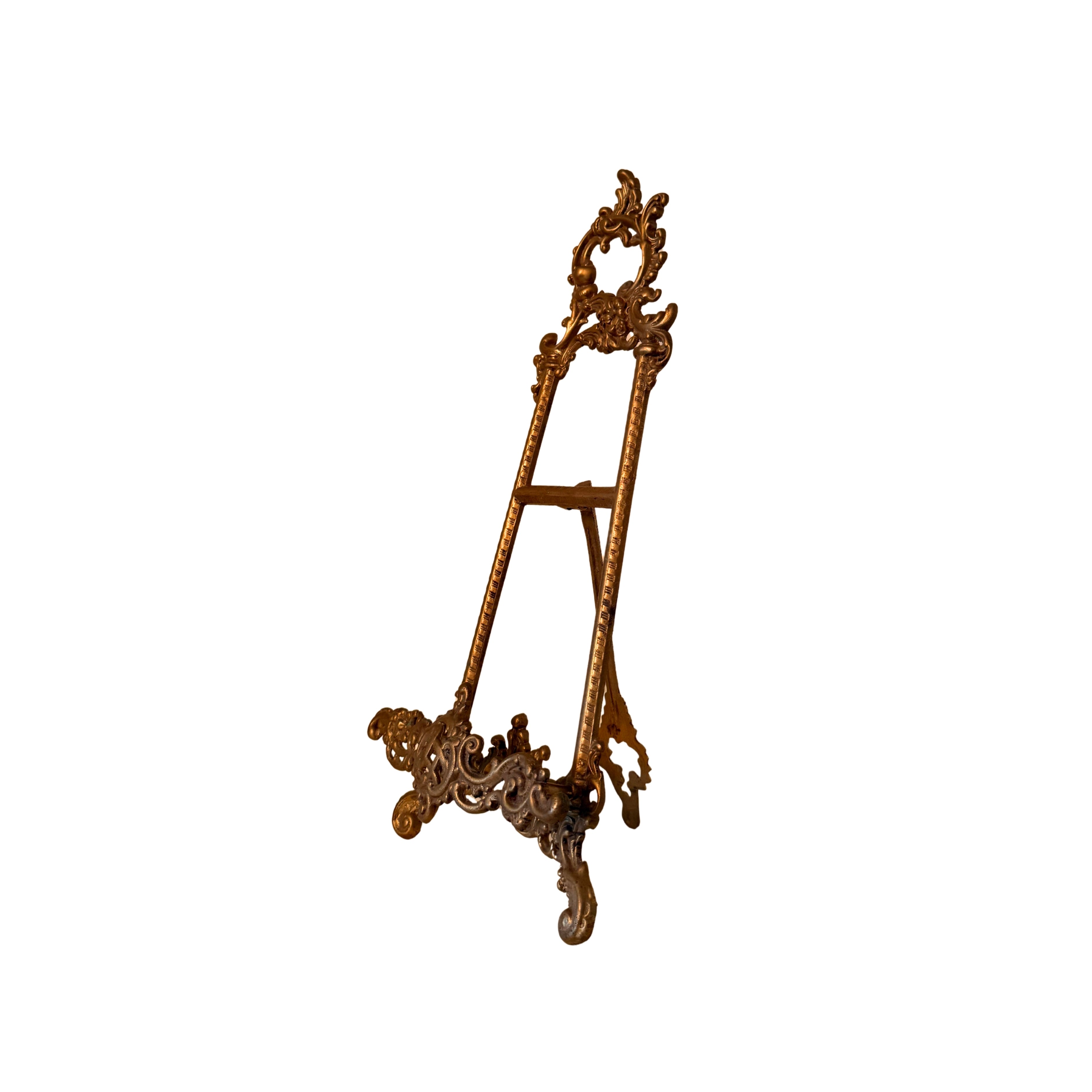 Rococo Style Brass Tabletop Easel