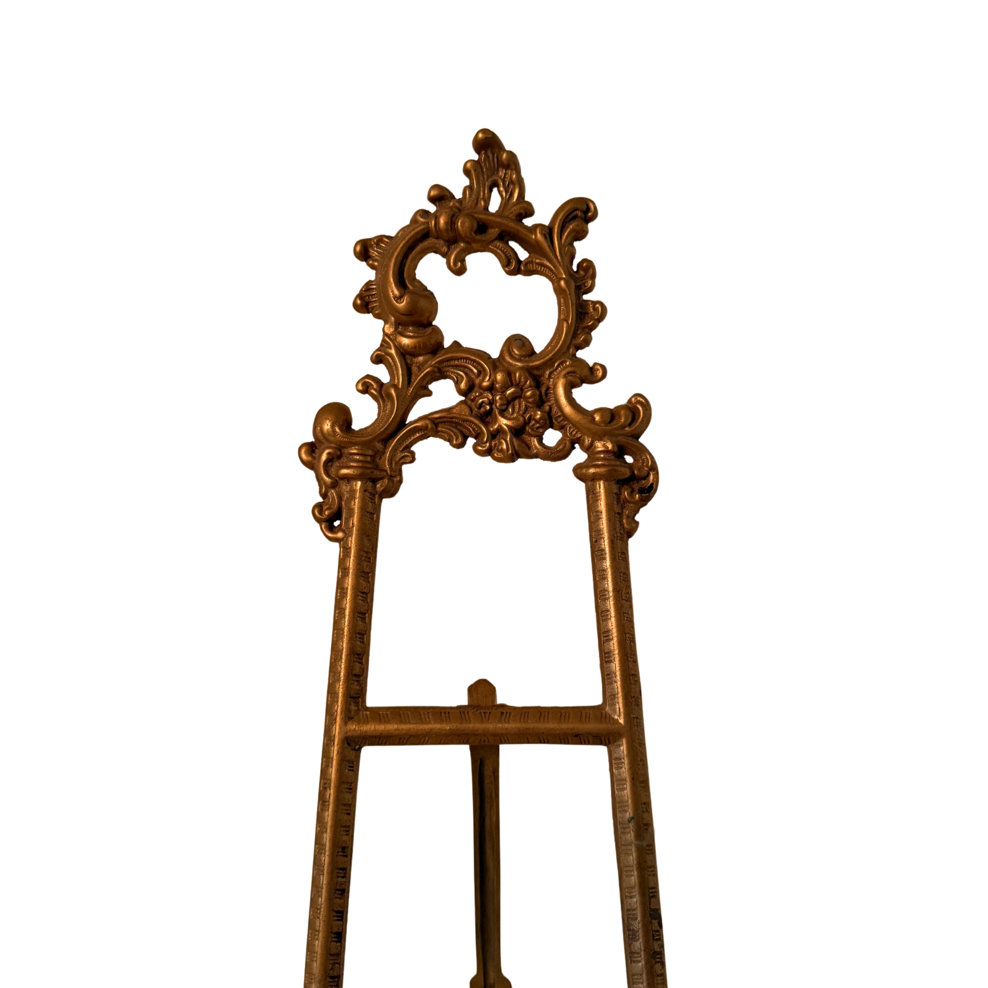 Rococo Style Brass Tabletop Easel
