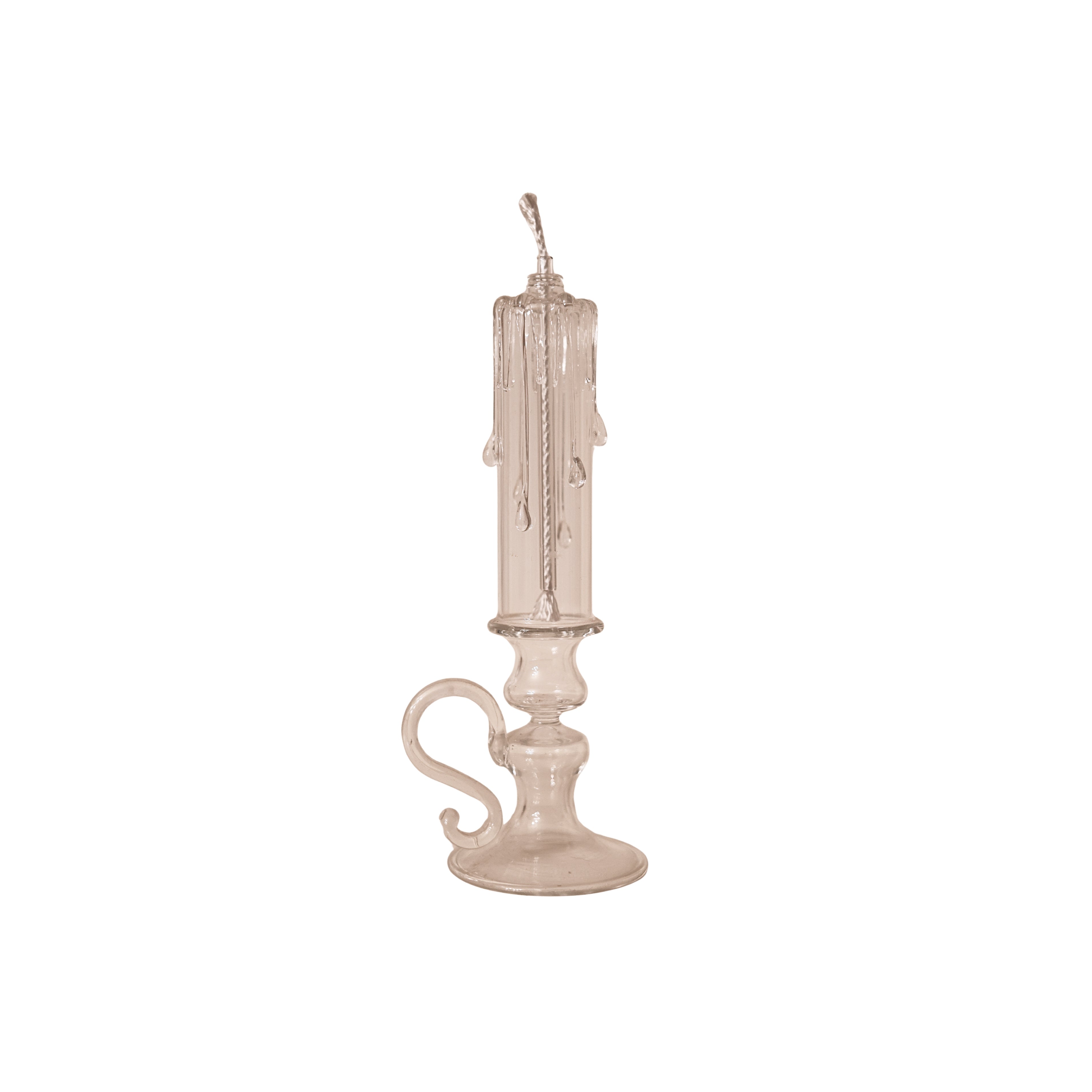 Crystal Glass Drip Oil Candlestick