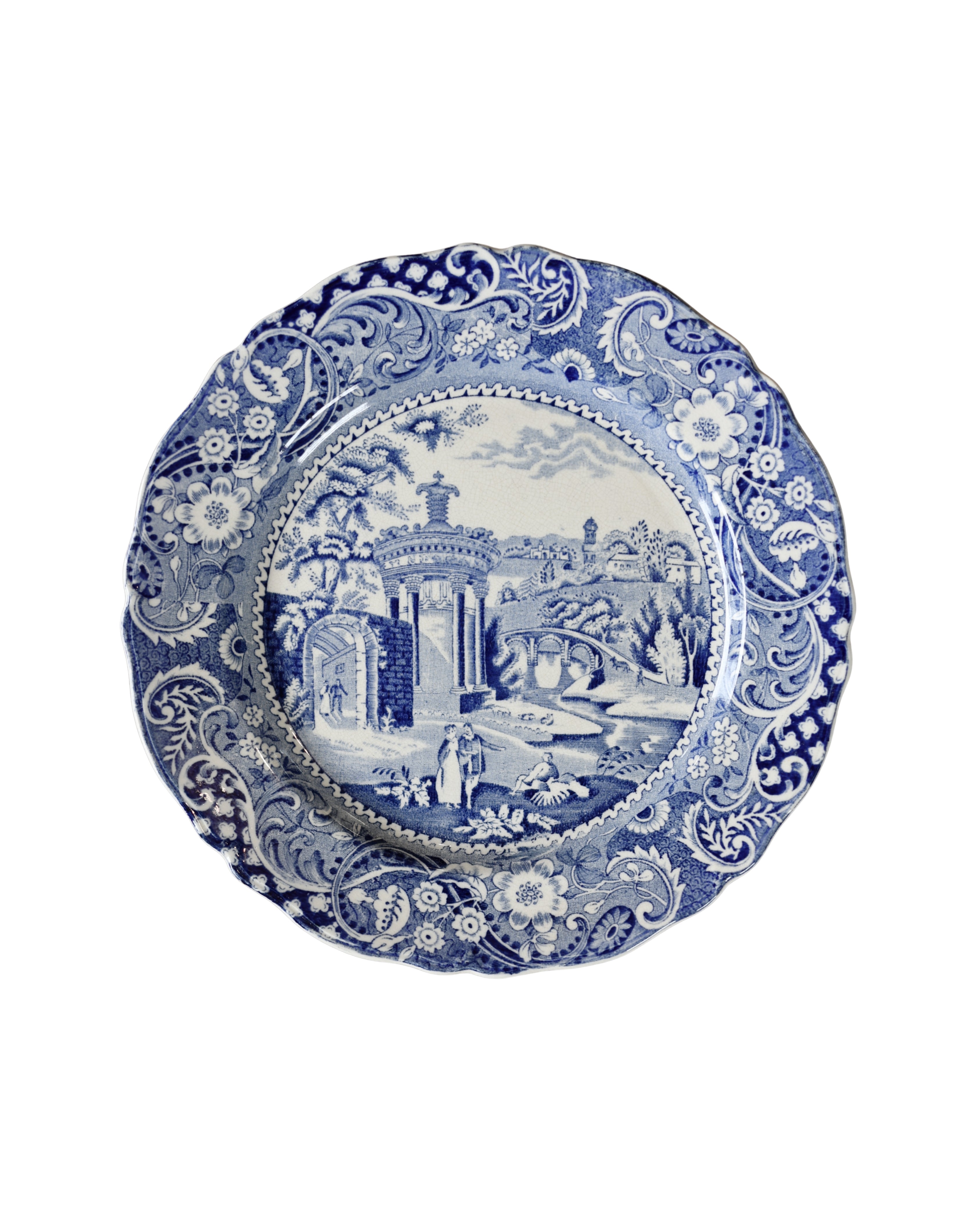 W. R. Midwinter “Landscape” Plate, Set of 6-1