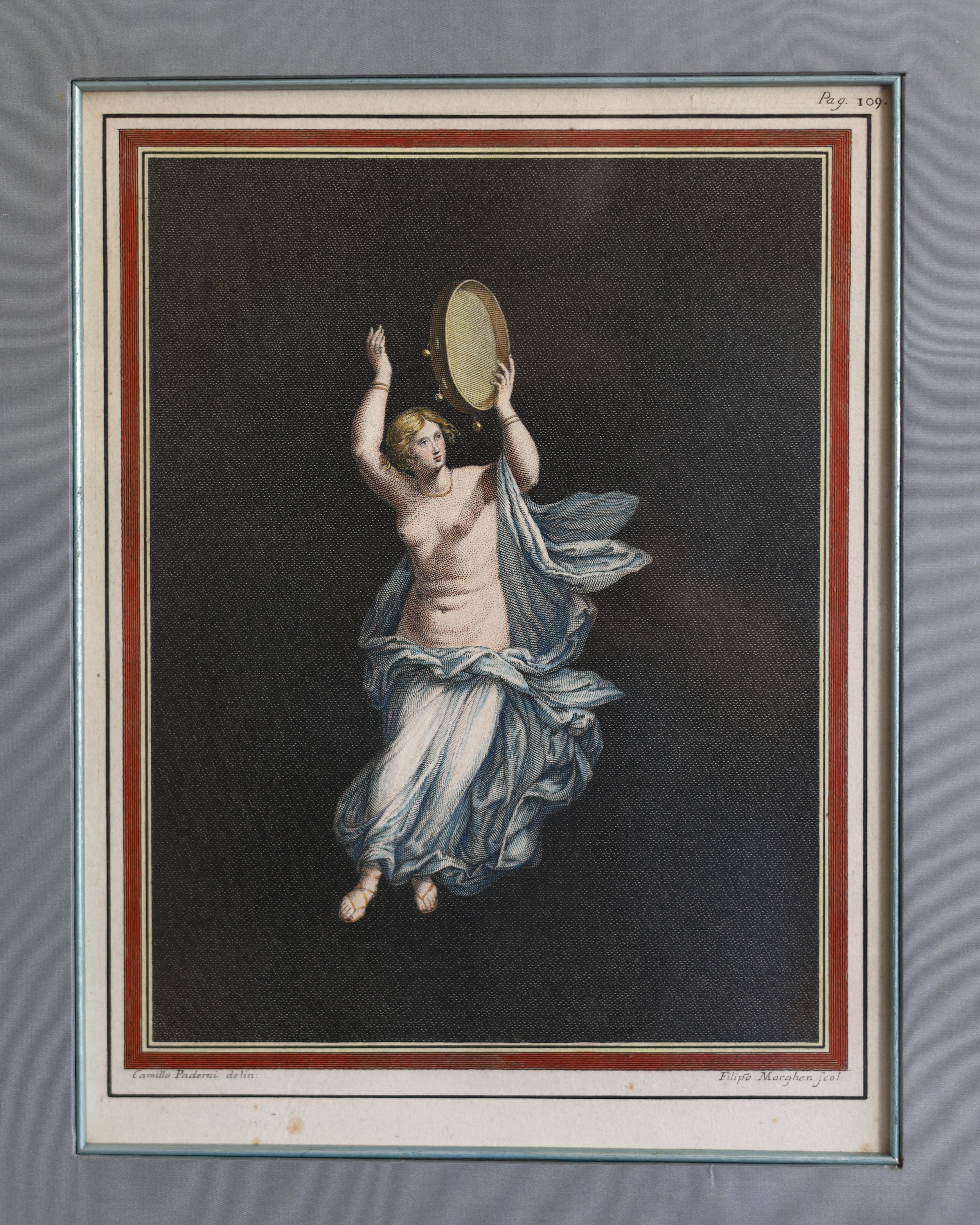 Dancing Maenad Engraving by Camillo Paderni & Filippo Morghen, Pag. 109-3